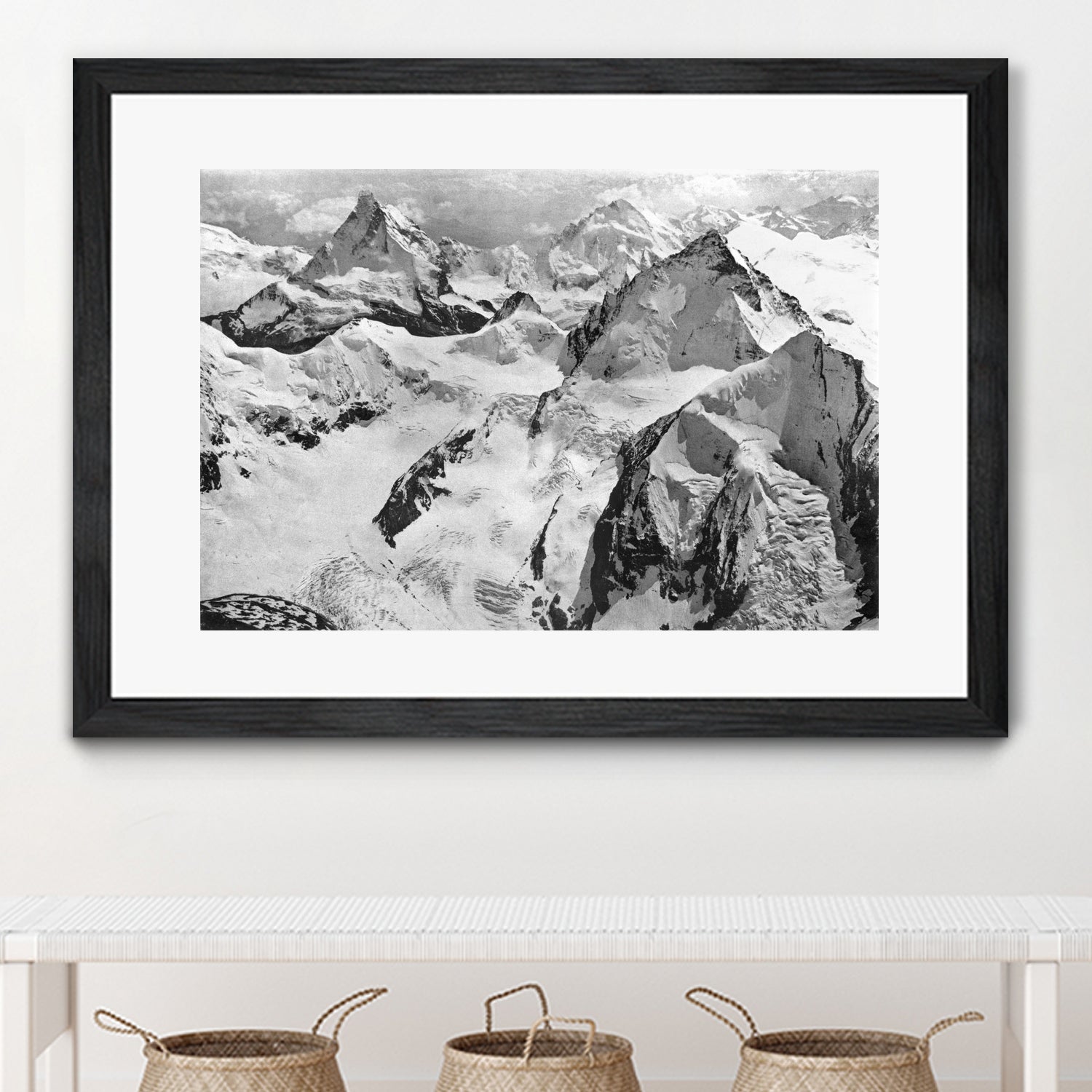 Mount Cervin, c.1900 by Bridgeman Images on GIANT ART - black and white photogrpahy