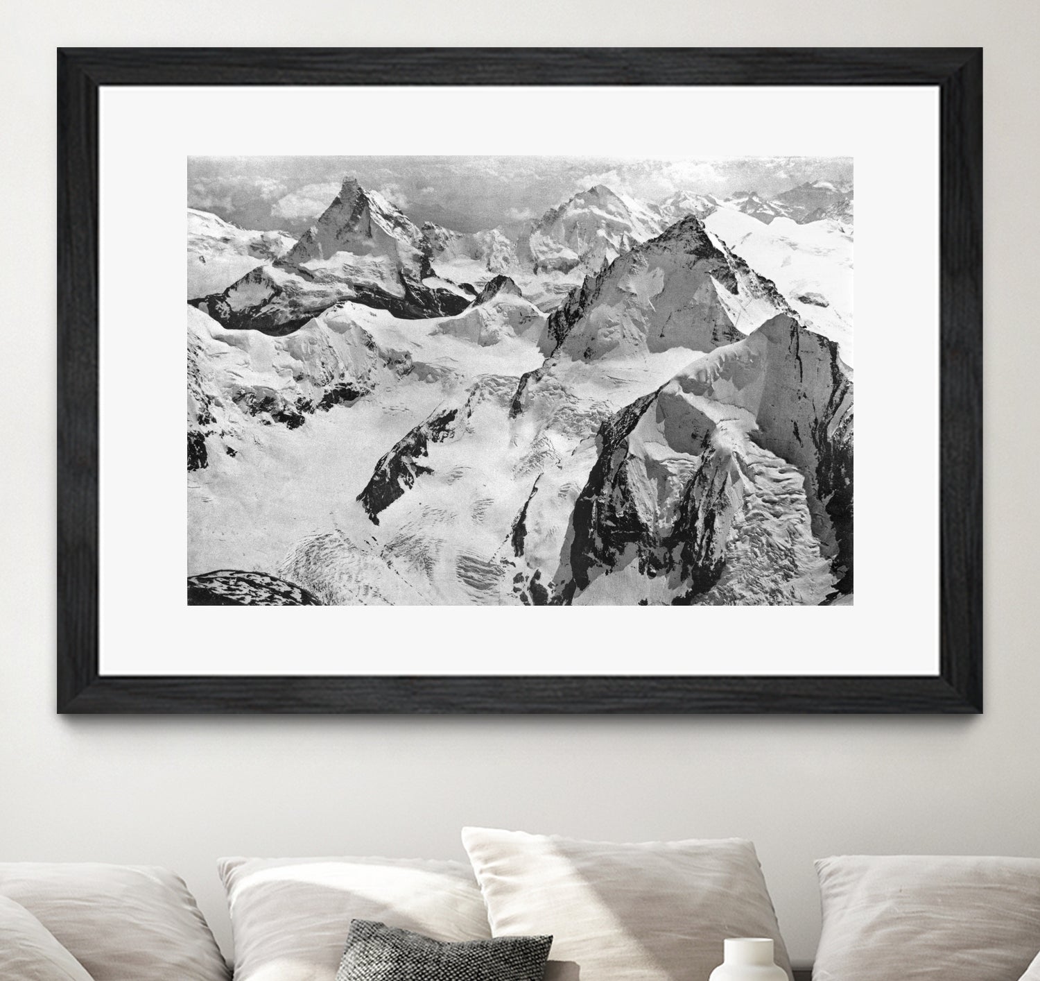 Mount Cervin, c.1900 by Bridgeman Images on GIANT ART - black and white photogrpahy
