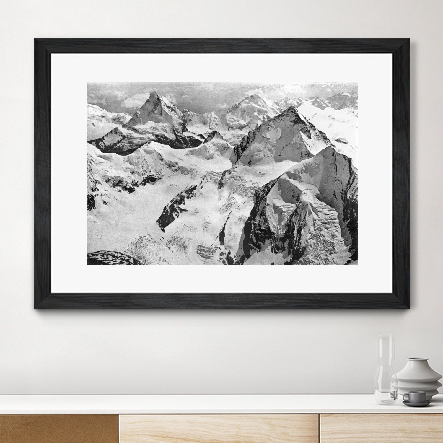 Mount Cervin, c.1900 by Bridgeman Images on GIANT ART - black and white photogrpahy