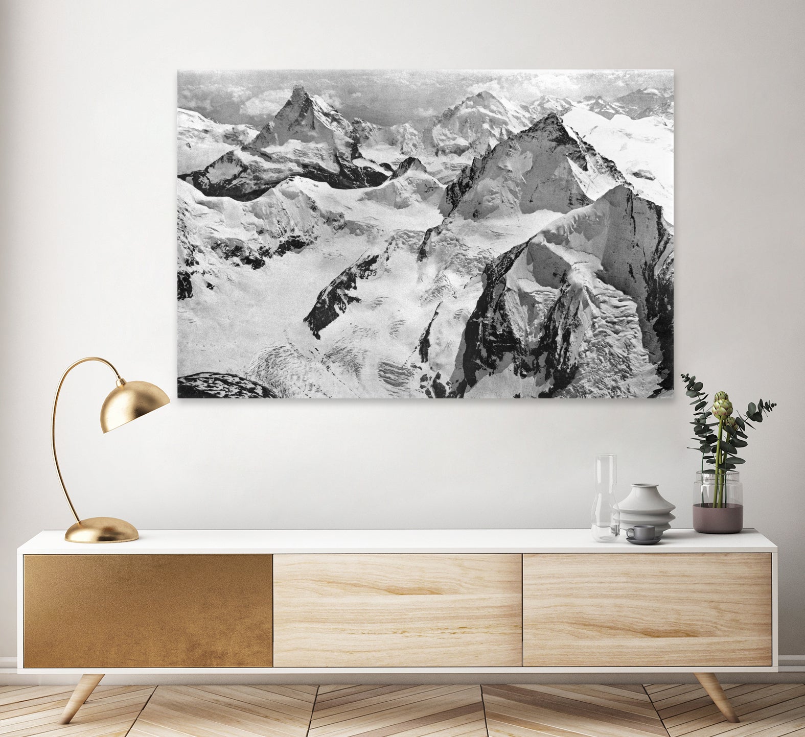 Mount Cervin, c.1900 by Bridgeman Images on GIANT ART - black and white photogrpahy
