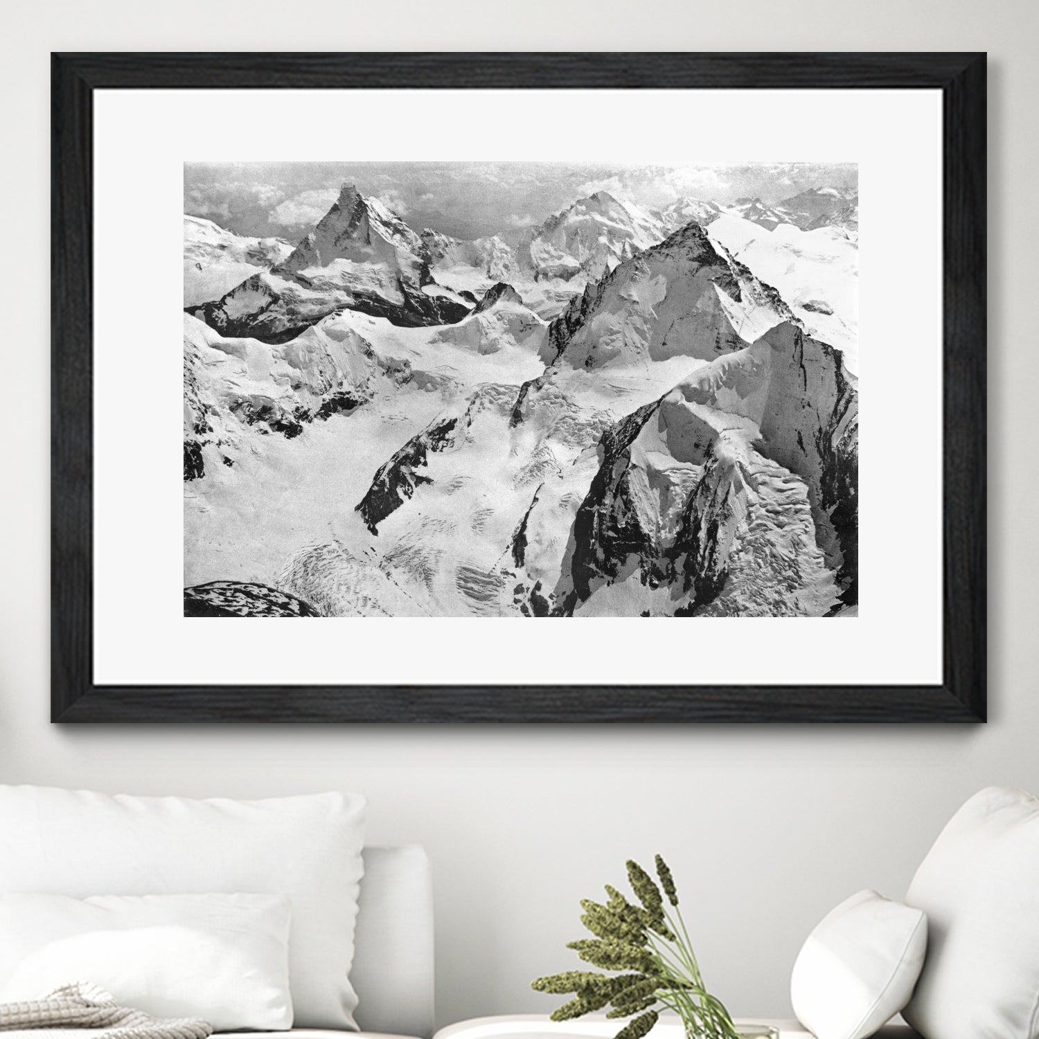 Mount Cervin, c.1900 by Bridgeman Images on GIANT ART - black and white photogrpahy