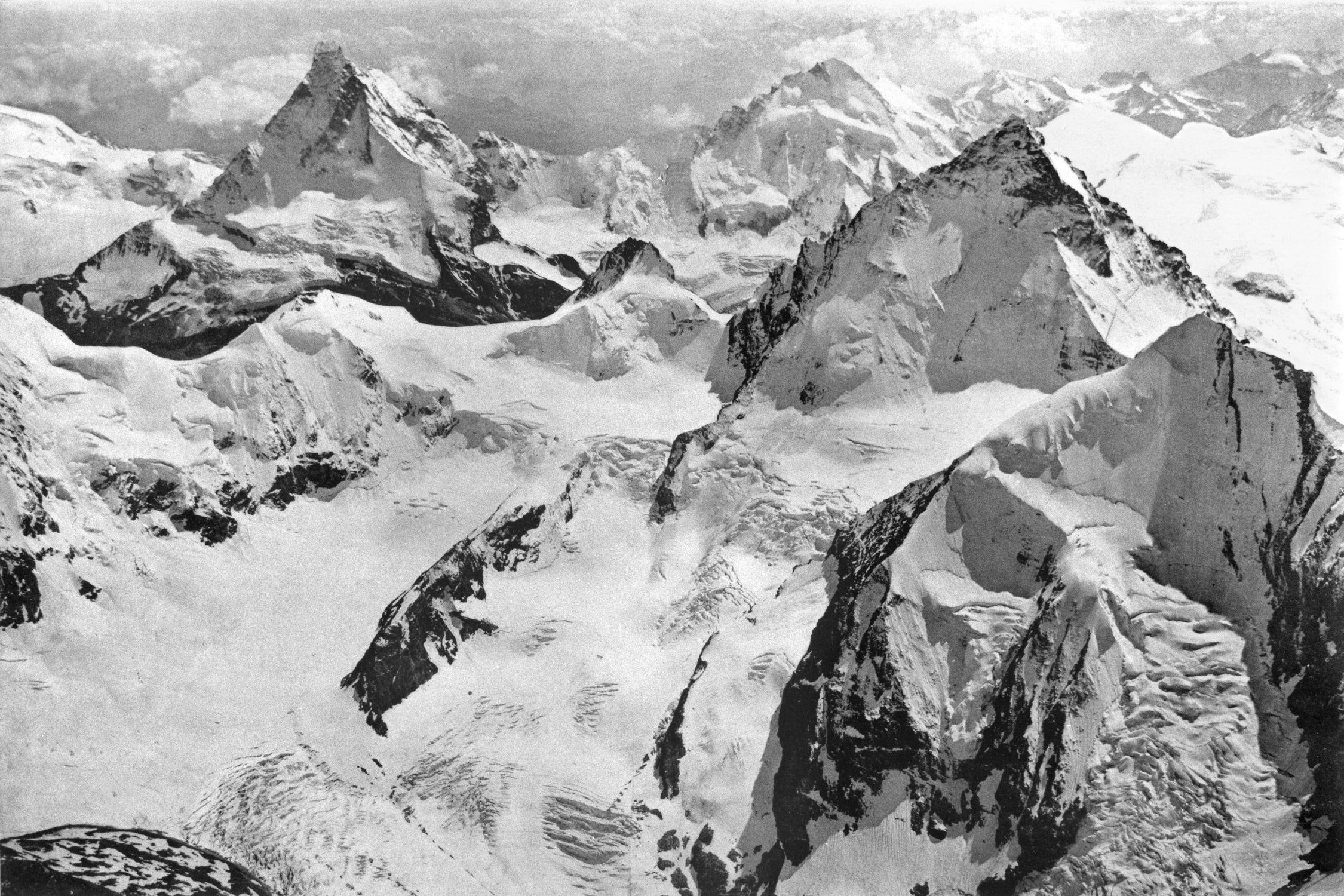 Mount Cervin, c.1900 by Bridgeman Images on GIANT ART - black and white photogrpahy