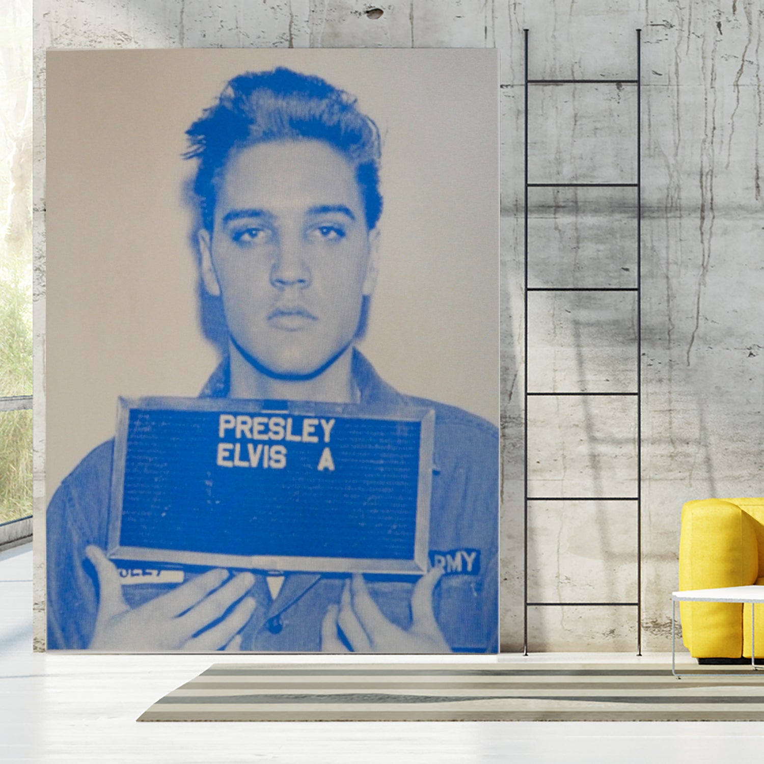 Elvis I, 2017 by Studwell, David on GIANT ART - blue photography