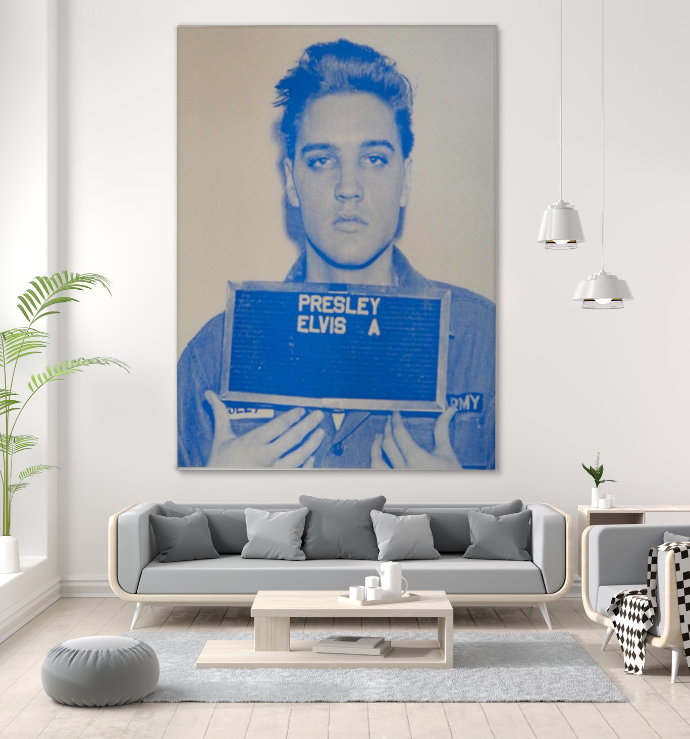 Elvis I, 2017 by Studwell, David on GIANT ART - blue photography