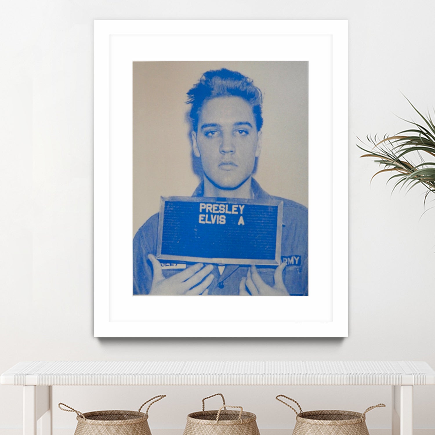 Elvis I, 2017 by Studwell, David on GIANT ART - blue photography