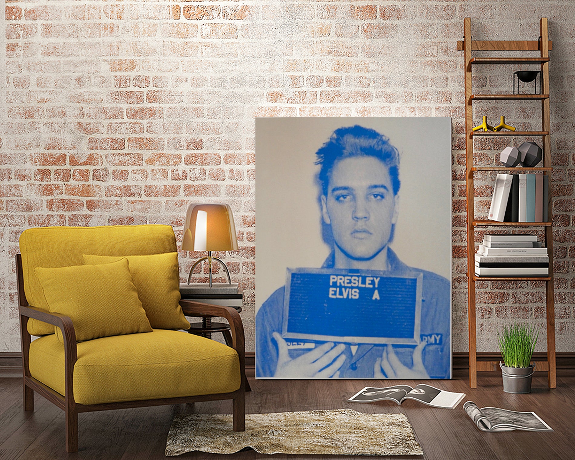 Elvis I, 2017 by Studwell, David on GIANT ART - blue photography