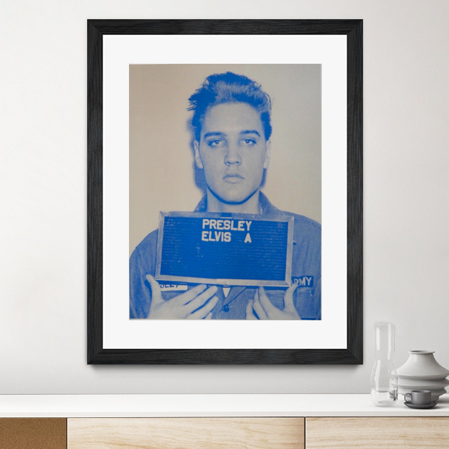 Elvis I, 2017 by Studwell, David on GIANT ART - blue photography