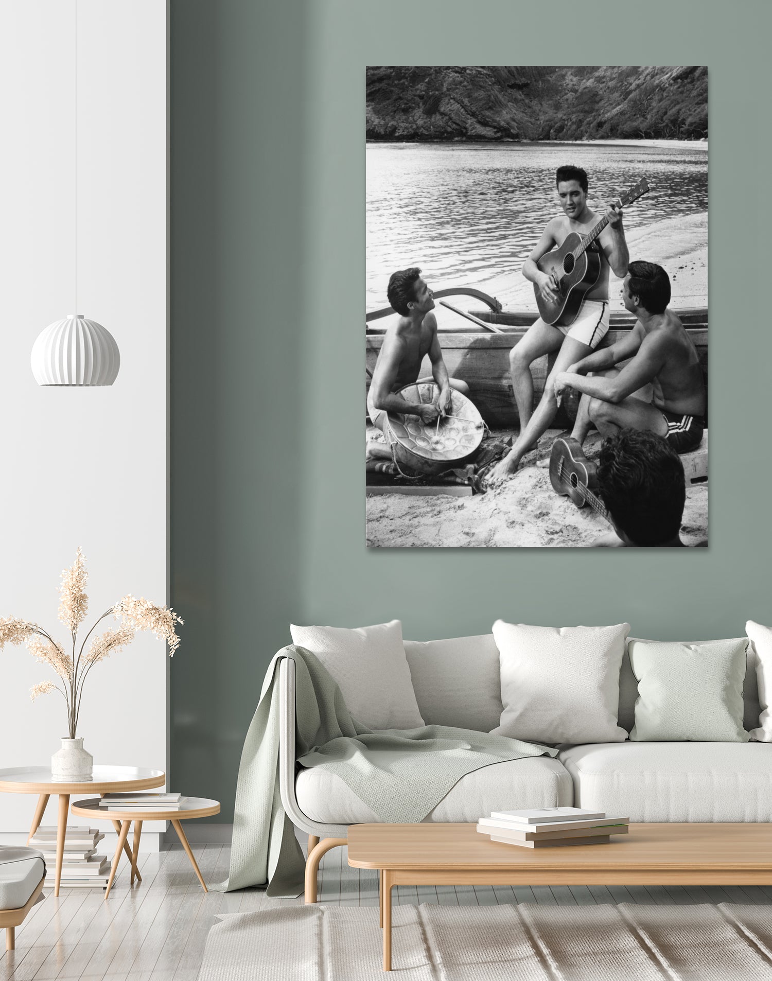 Elvis Presley, Blue Hawaii 1961 Directed By Norman Taurog by Bridgeman Images on GIANT ART - black and whtie photography