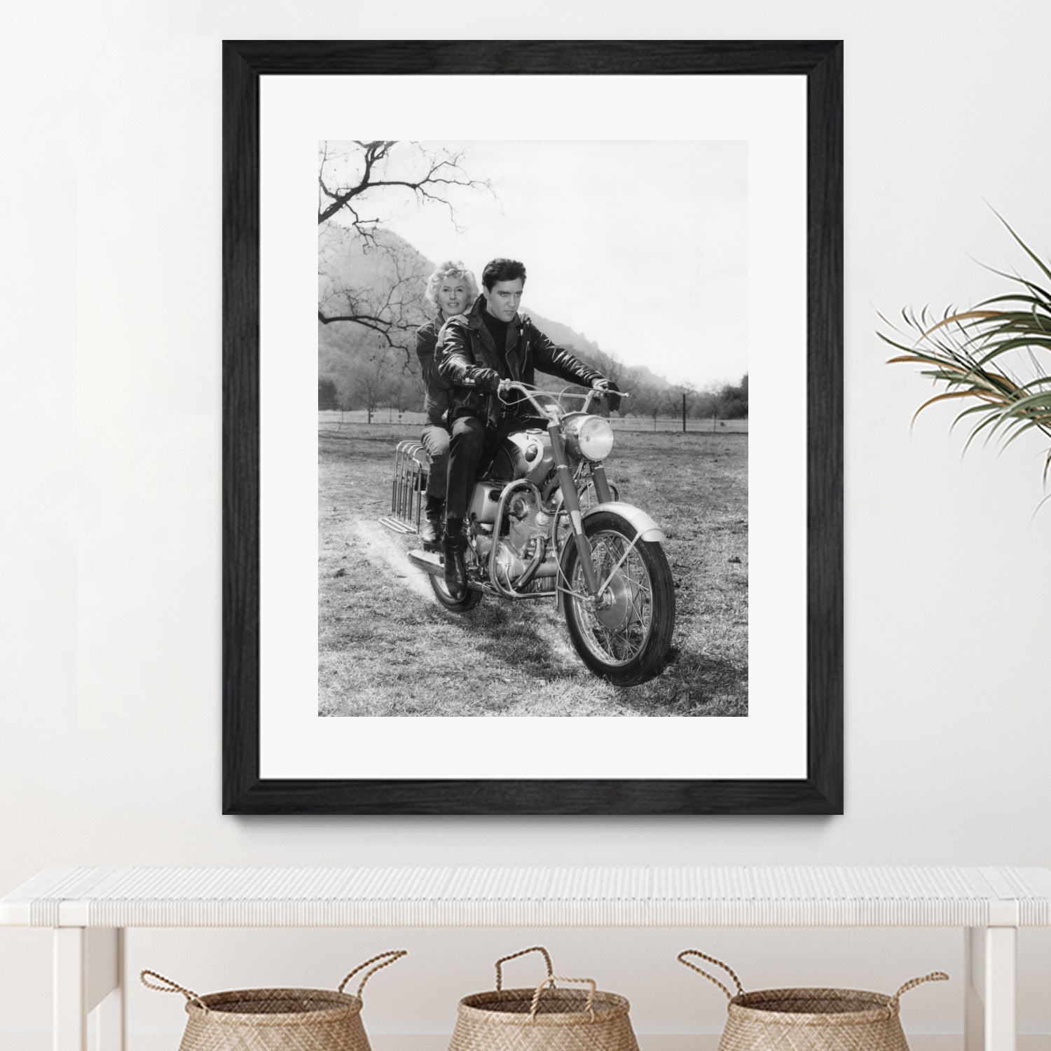 Barbara Stanwyck And Elvis Presley by Bridgeman Images on GIANT ART - black and white photography