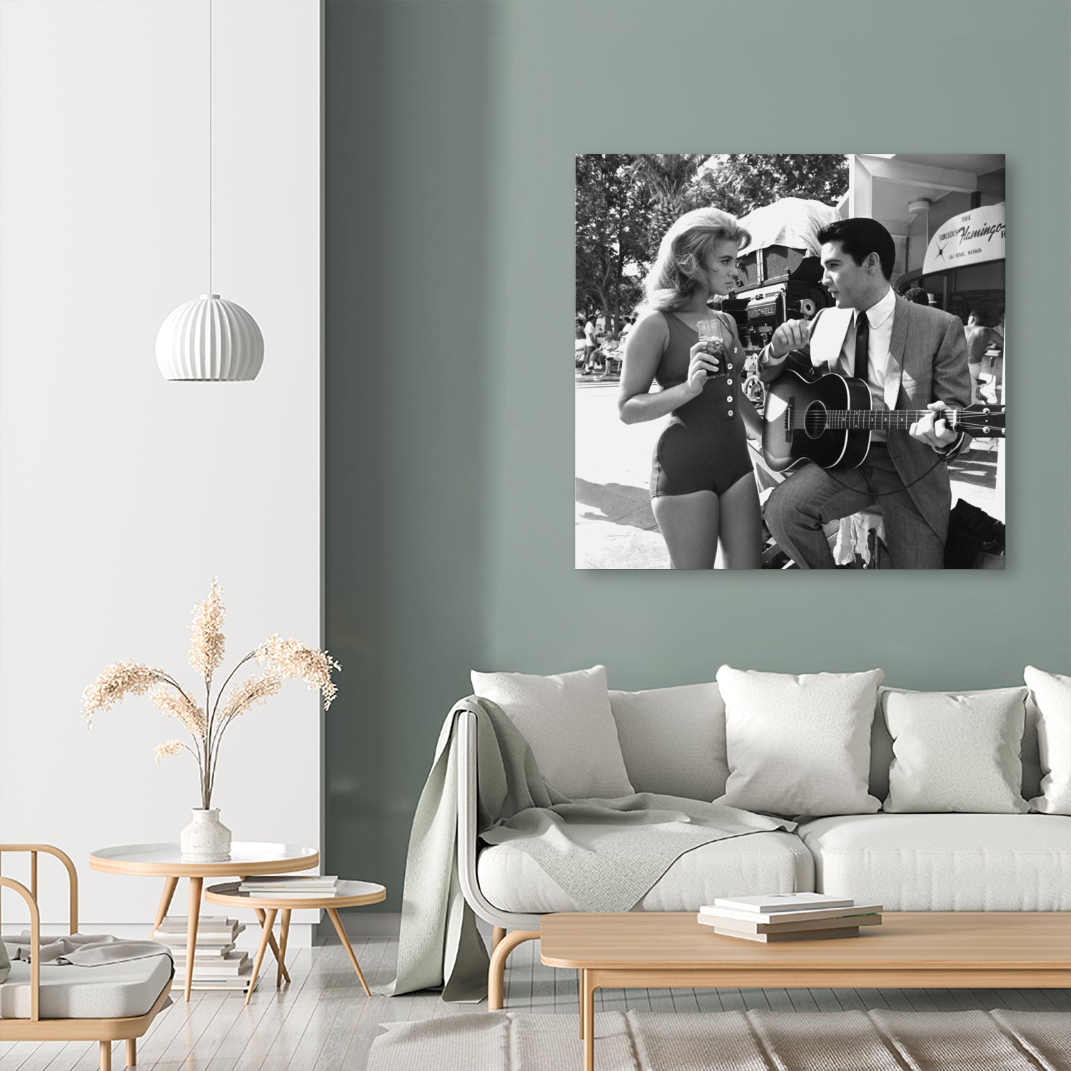 Ann-Margret And Elvis Presley, Viva Las Vegas 1964 Directed By George Sidney by Bridgman Images on GIANT ART - black and white photography