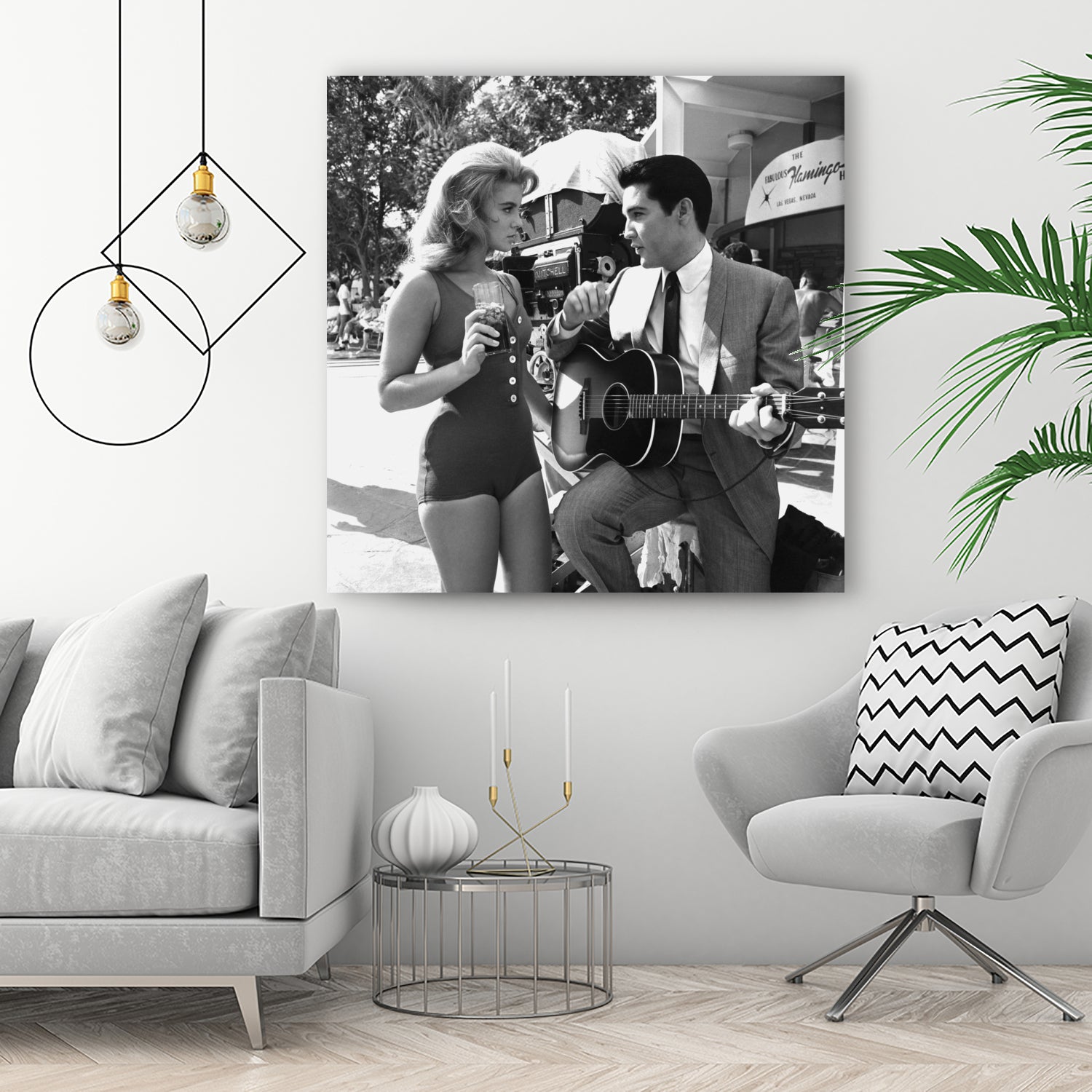 Ann-Margret And Elvis Presley, Viva Las Vegas 1964 Directed By George Sidney by Bridgman Images on GIANT ART - black and white photography