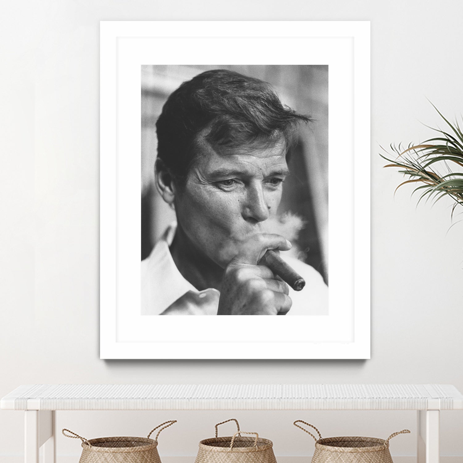 Roger Moore by © Classic Picture Library / Bridgeman Images on GIANT ART - black and white photography