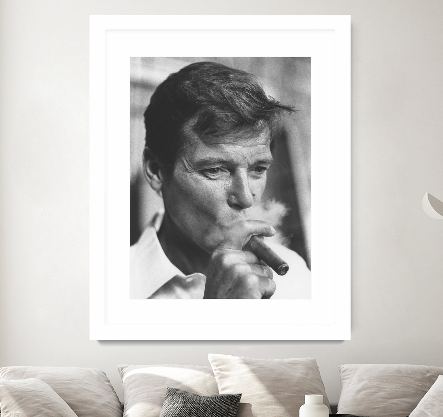 Roger Moore by © Classic Picture Library / Bridgeman Images on GIANT ART - black and white photography