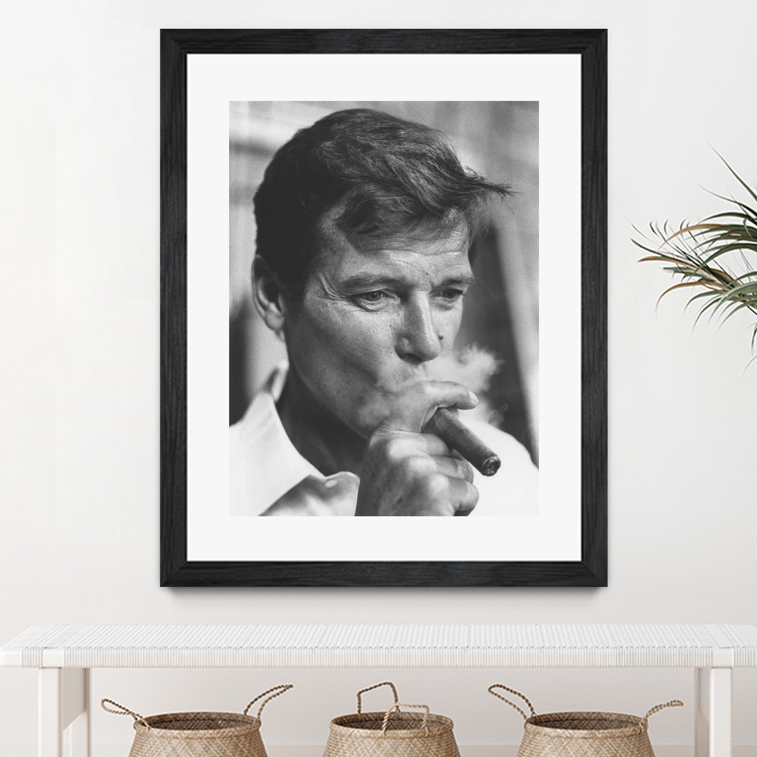Roger Moore by © Classic Picture Library / Bridgeman Images on GIANT ART - black and white photography