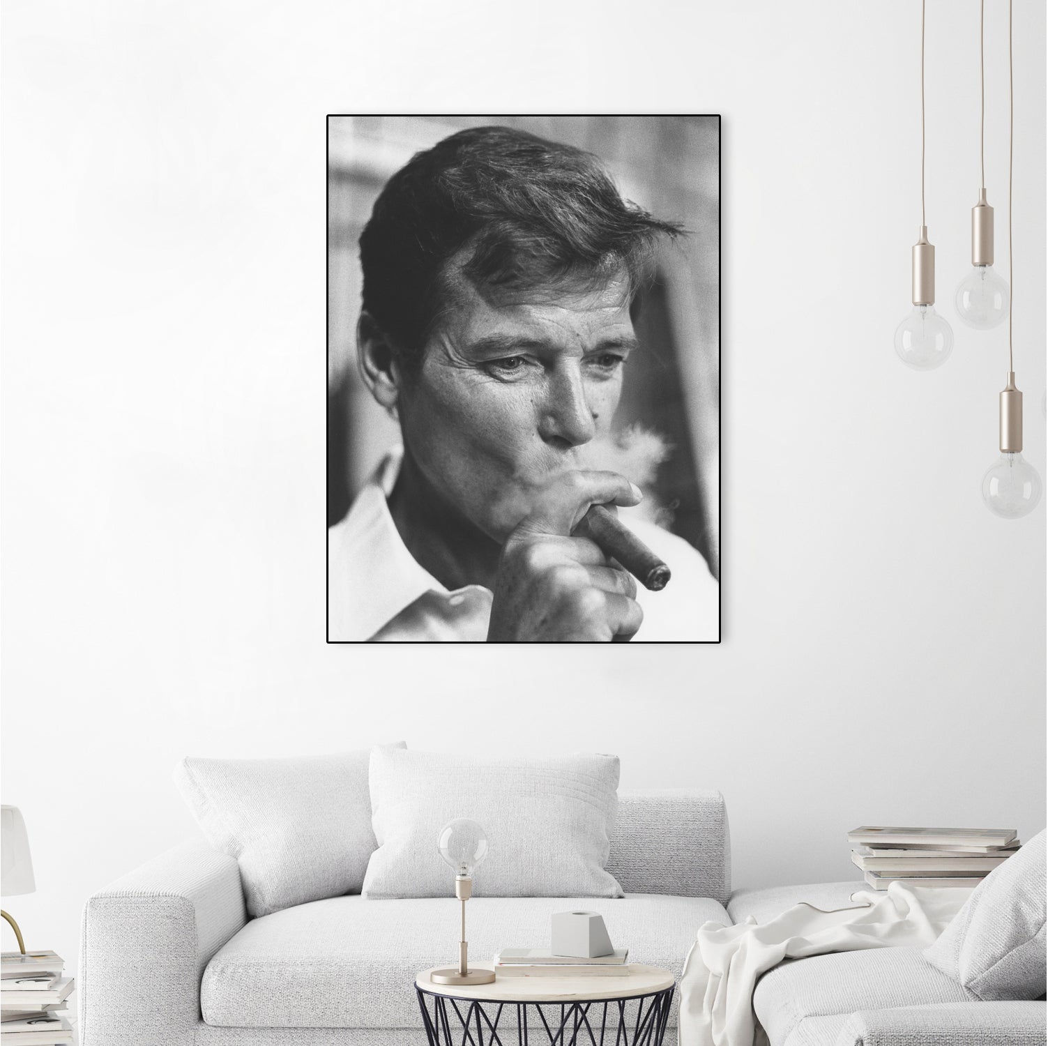 Roger Moore by © Classic Picture Library / Bridgeman Images on GIANT ART - black and white photography