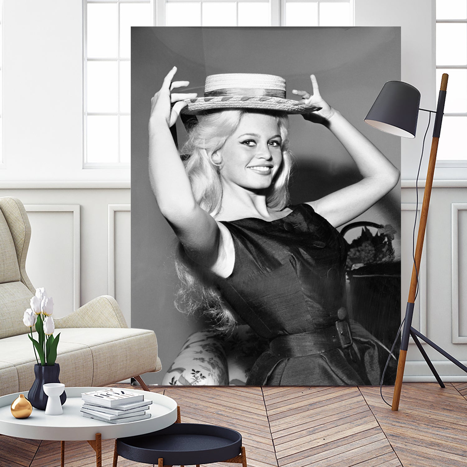 Brigitte Bardot, c.1950-60 by August Di Giovanni, Bridgeman Images on GIANT ART - black and white photography