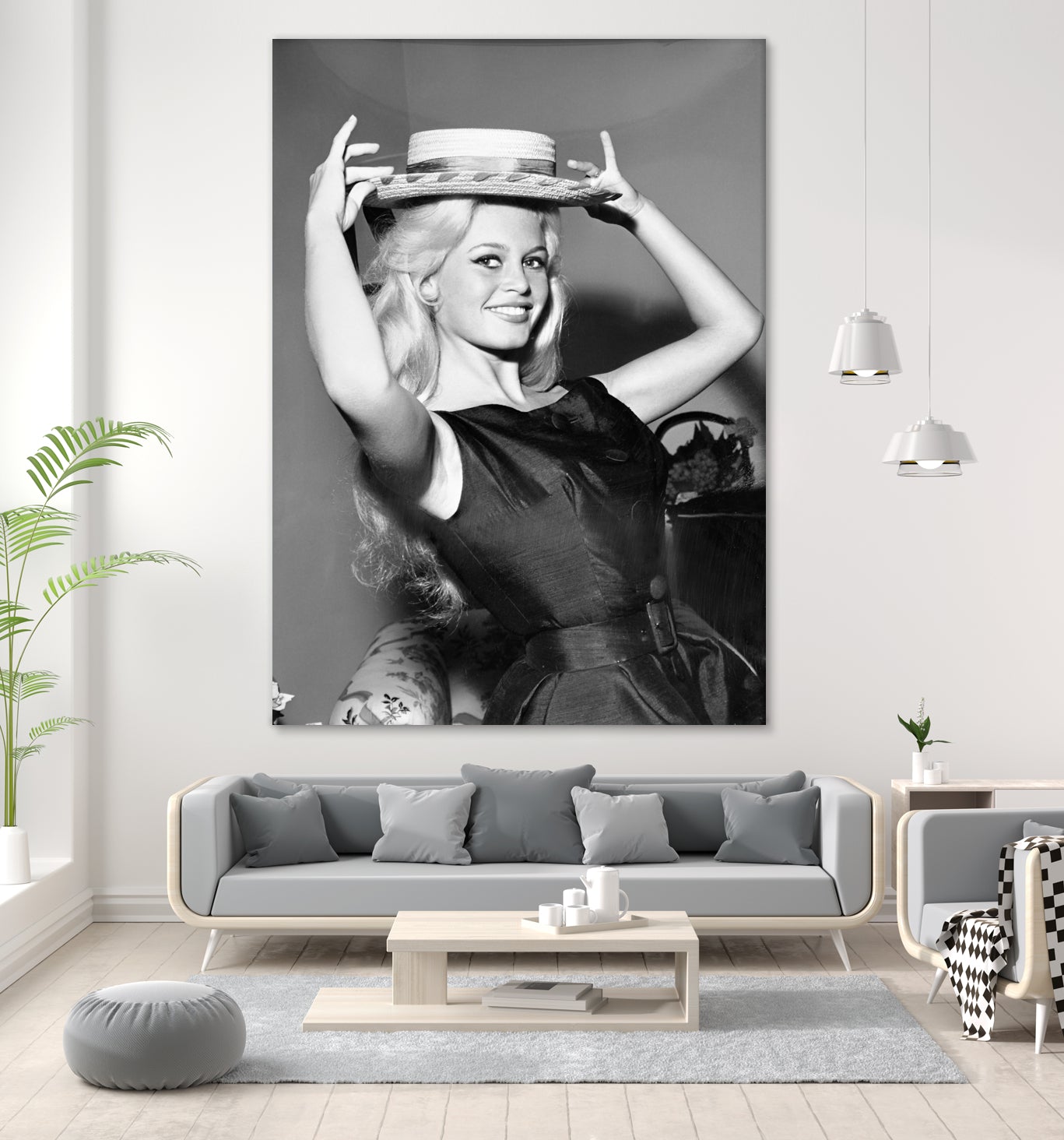 Brigitte Bardot, c.1950-60 by August Di Giovanni, Bridgeman Images on GIANT ART - black and white photography