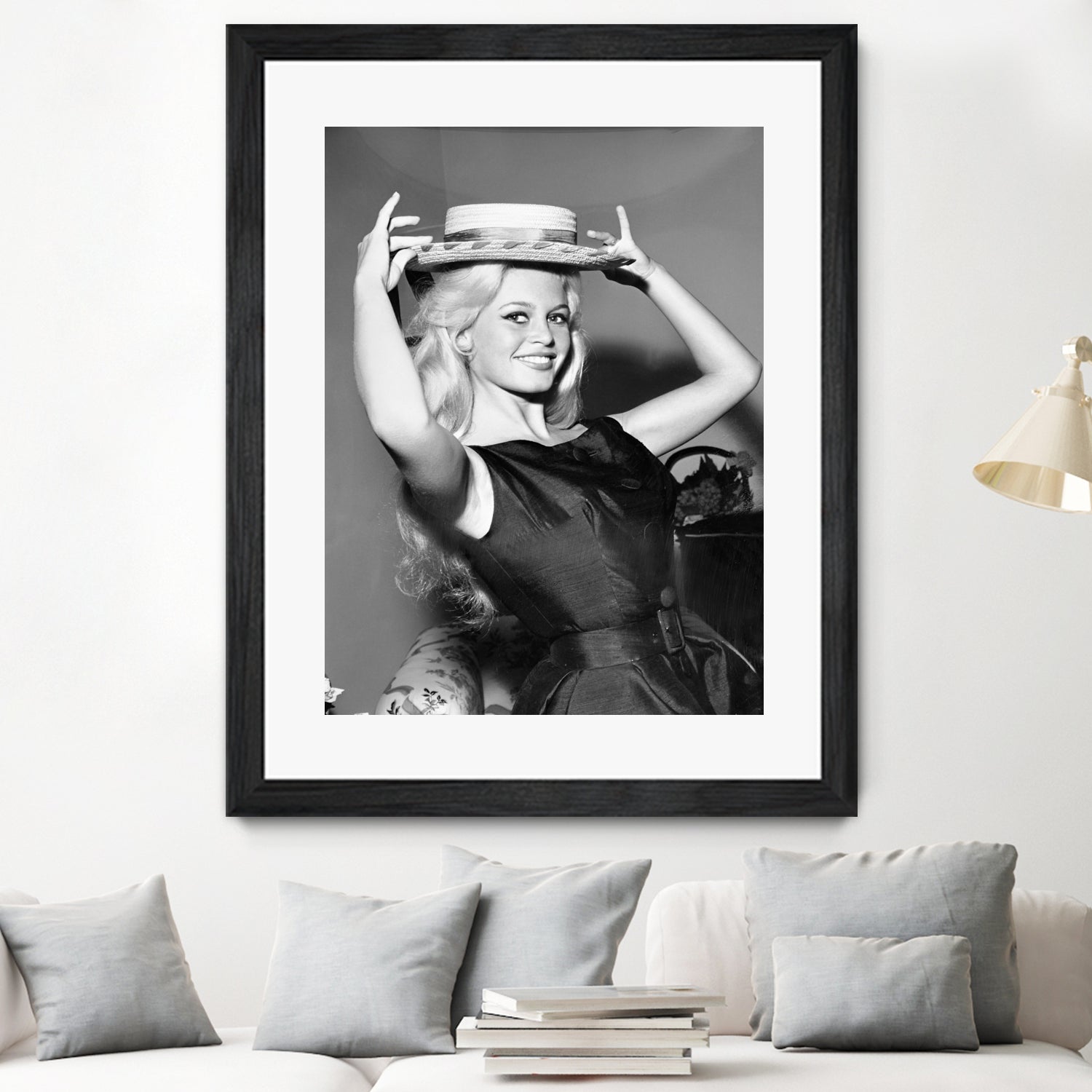 Brigitte Bardot, c.1950-60 by August Di Giovanni, Bridgeman Images on GIANT ART - black and white photography