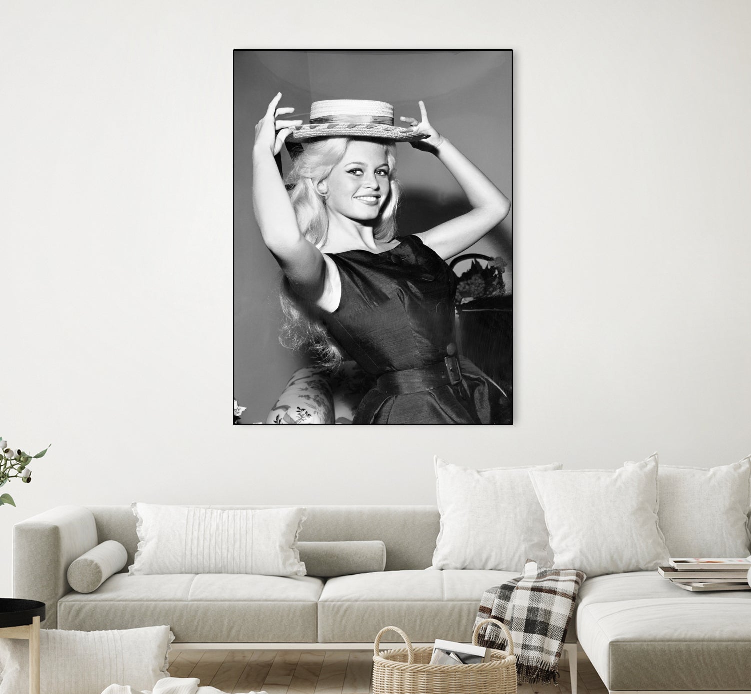 Brigitte Bardot, c.1950-60 by August Di Giovanni, Bridgeman Images on GIANT ART - black and white photography