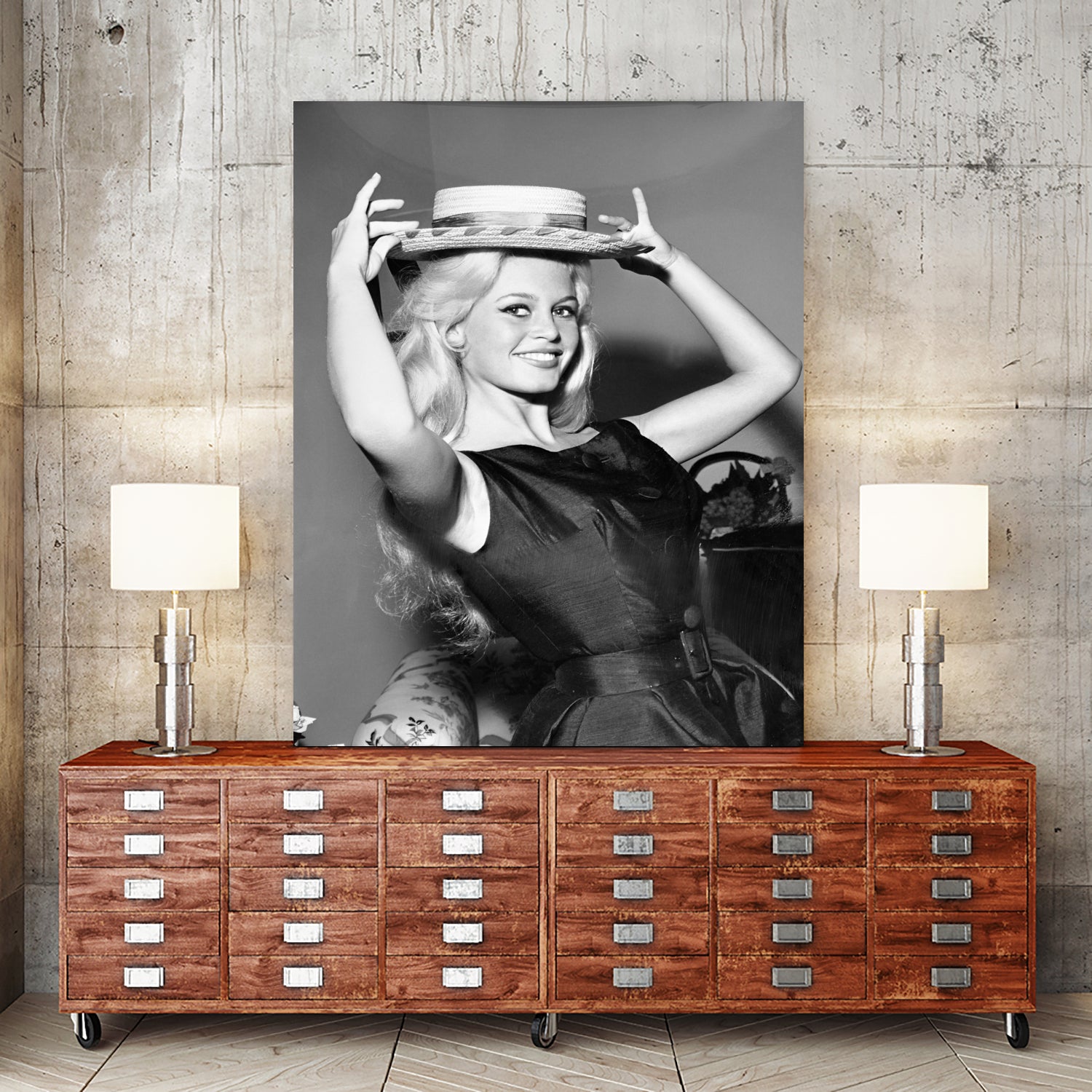 Brigitte Bardot, c.1950-60 by August Di Giovanni, Bridgeman Images on GIANT ART - black and white photography