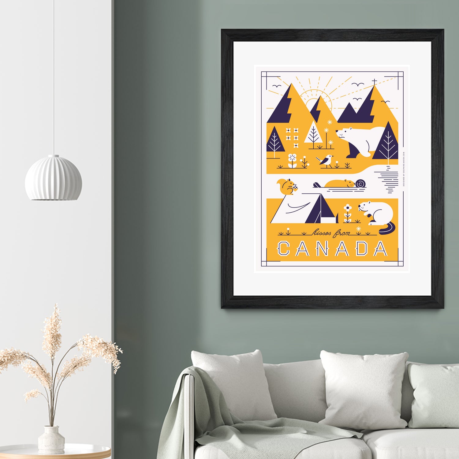 Kisses from Canada by Delphine Meier on GIANT ART