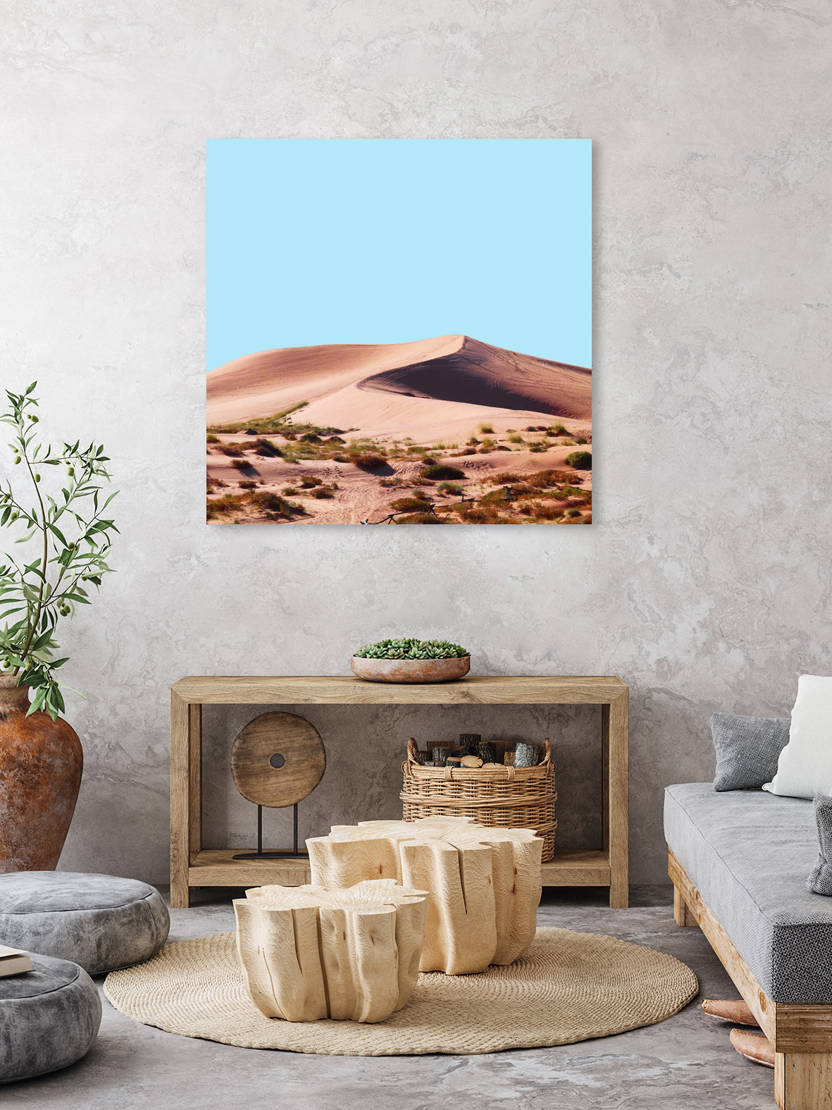 Oasis by 83 oranges on GIANT ART - blue digital sand