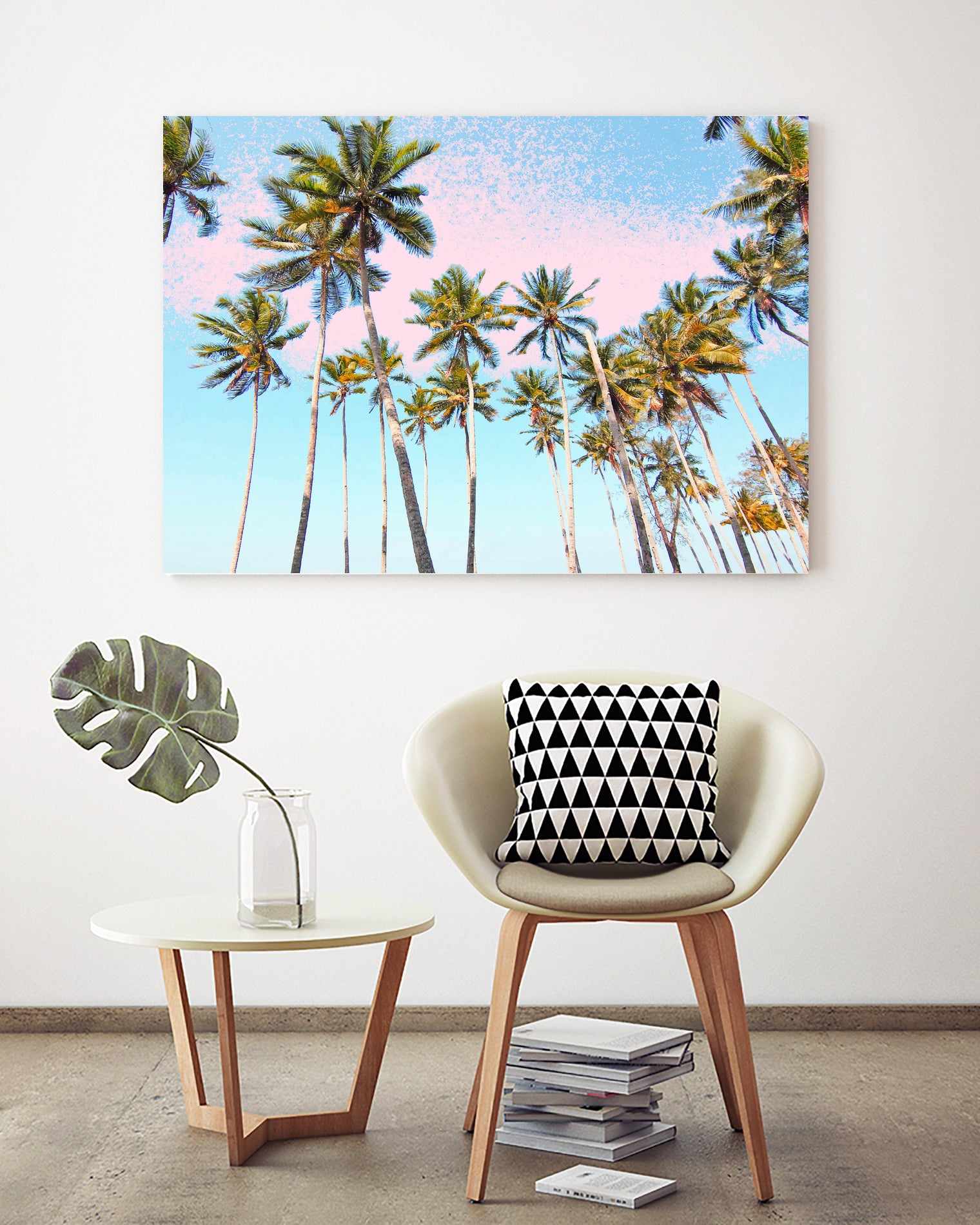 Coconut Palms by 83 Oranges on GIANT ART - bleu digital sky