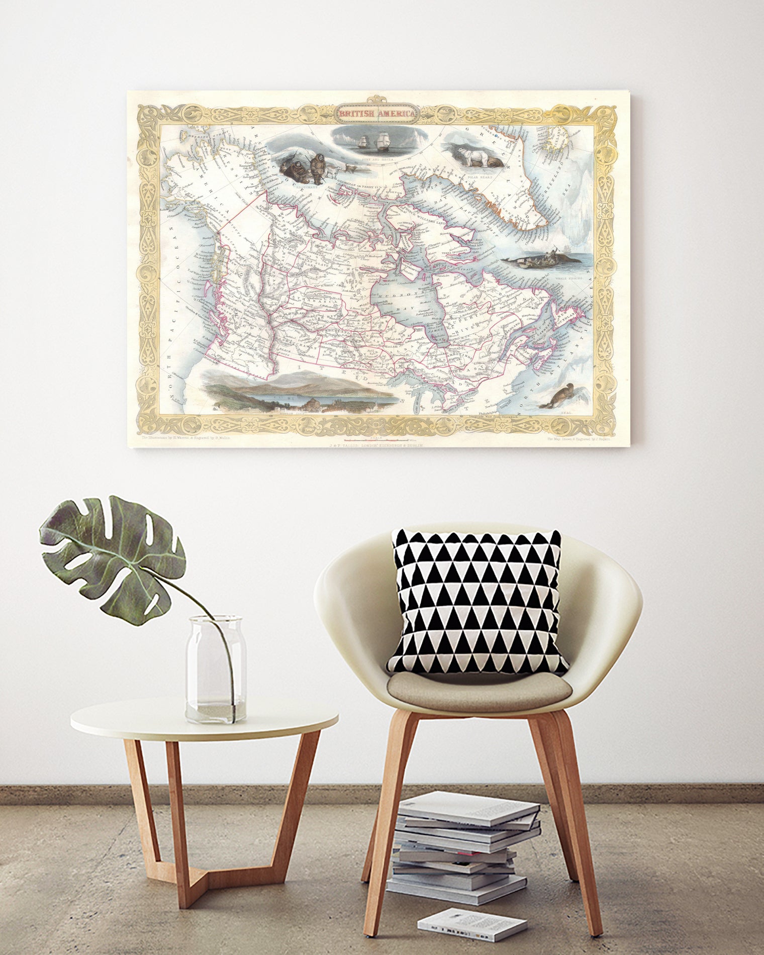 Vintage Map of Canada by Adam Shaw on GIANT ART