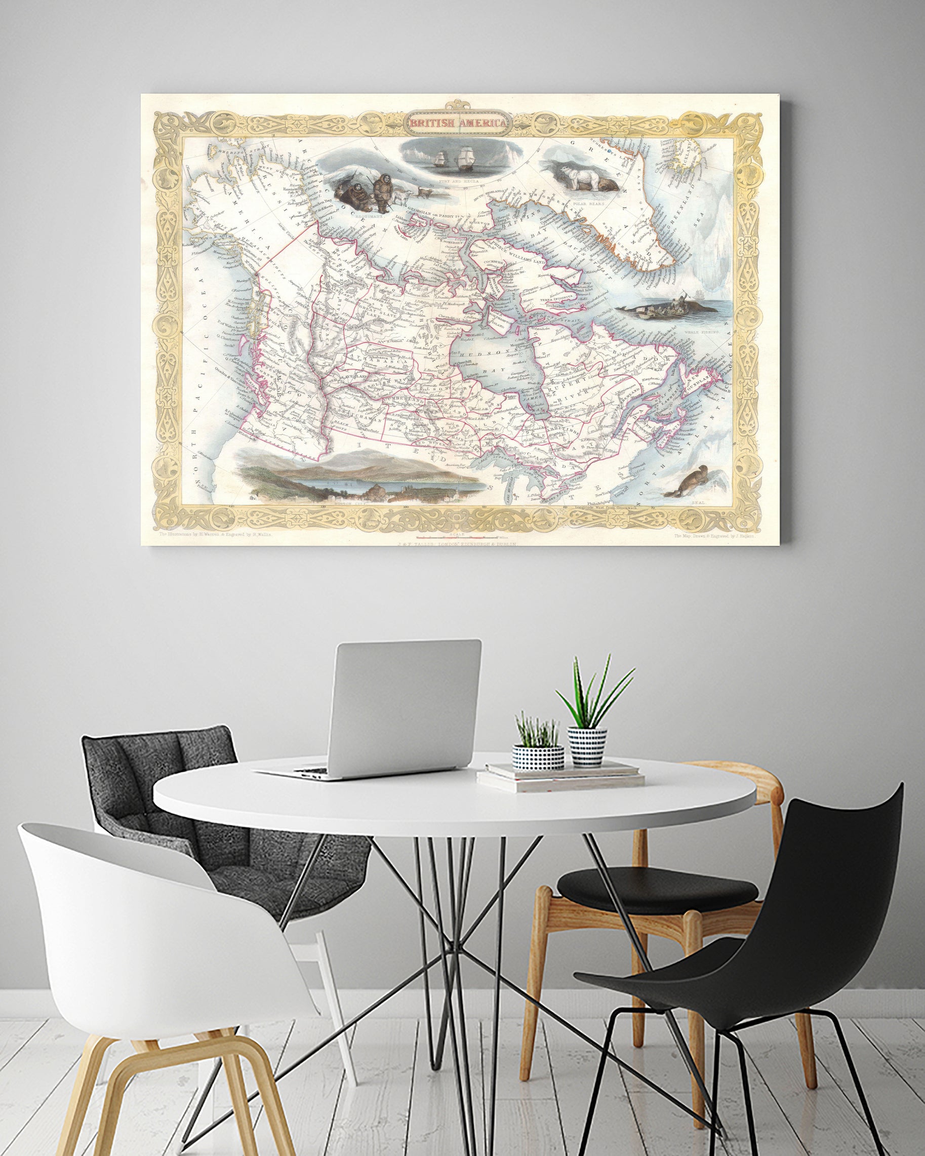 Vintage Map of Canada by Adam Shaw on GIANT ART