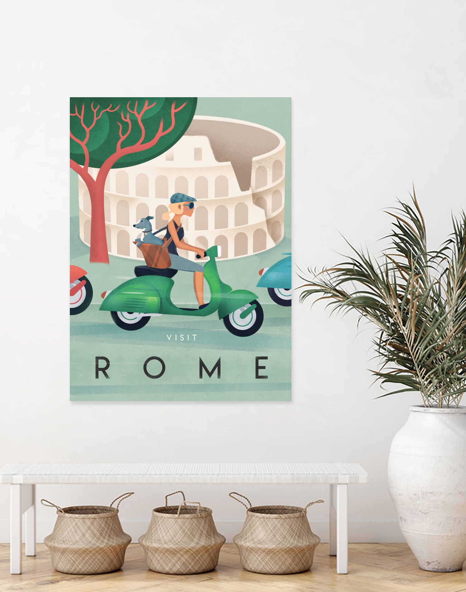 Visit Rome Vintage Art by Martin Wickstrom on GIANT ART