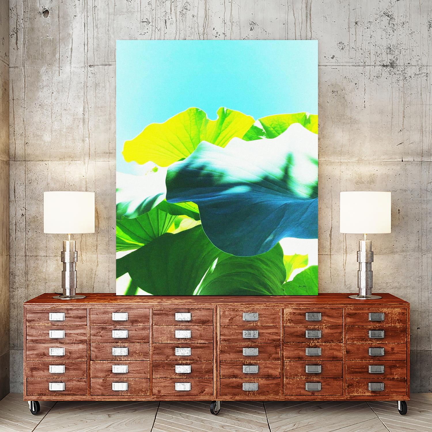 LOTUS MAGIC - Blue by Dominique Vari on GIANT ART