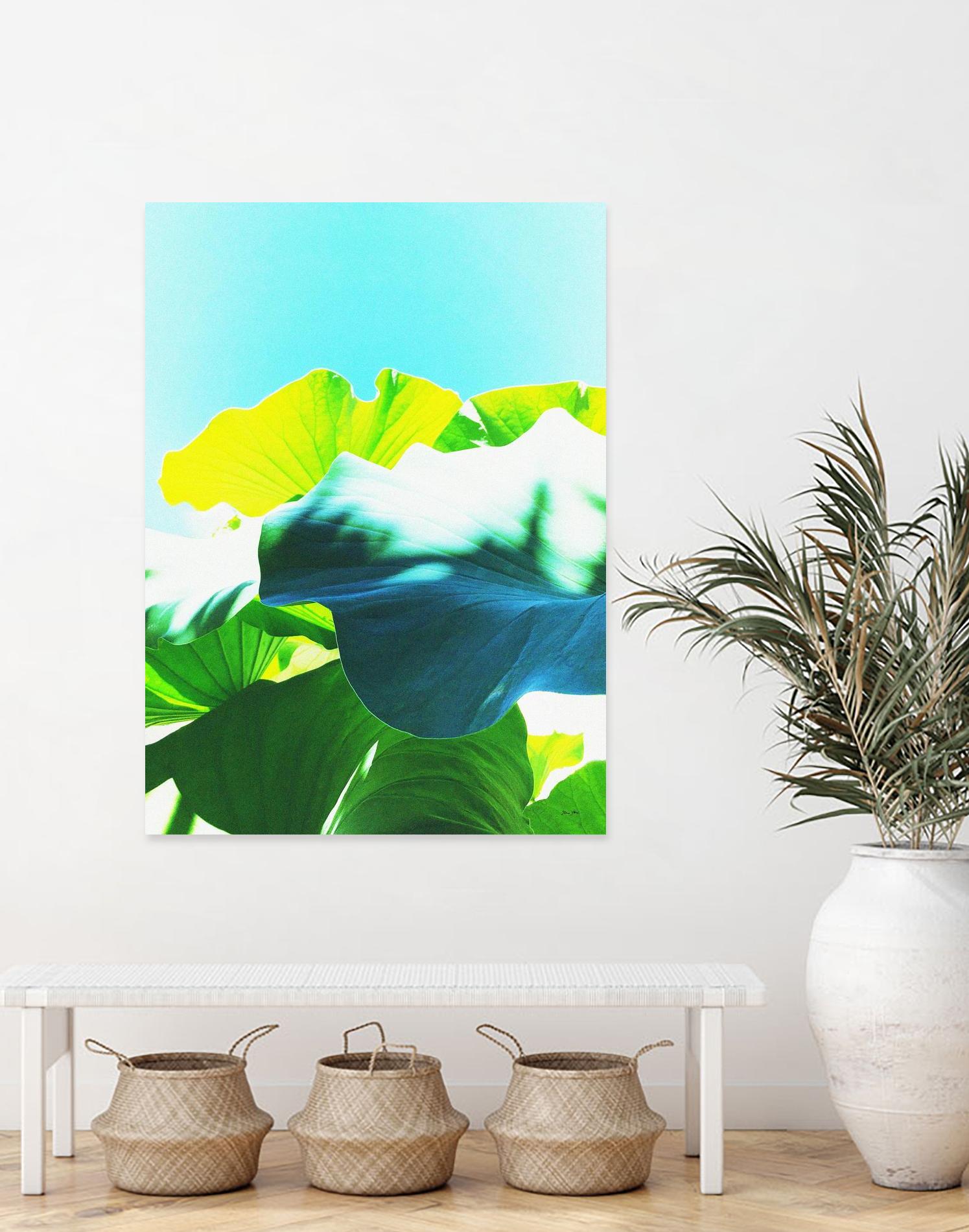 LOTUS MAGIC - Blue by Dominique Vari on GIANT ART