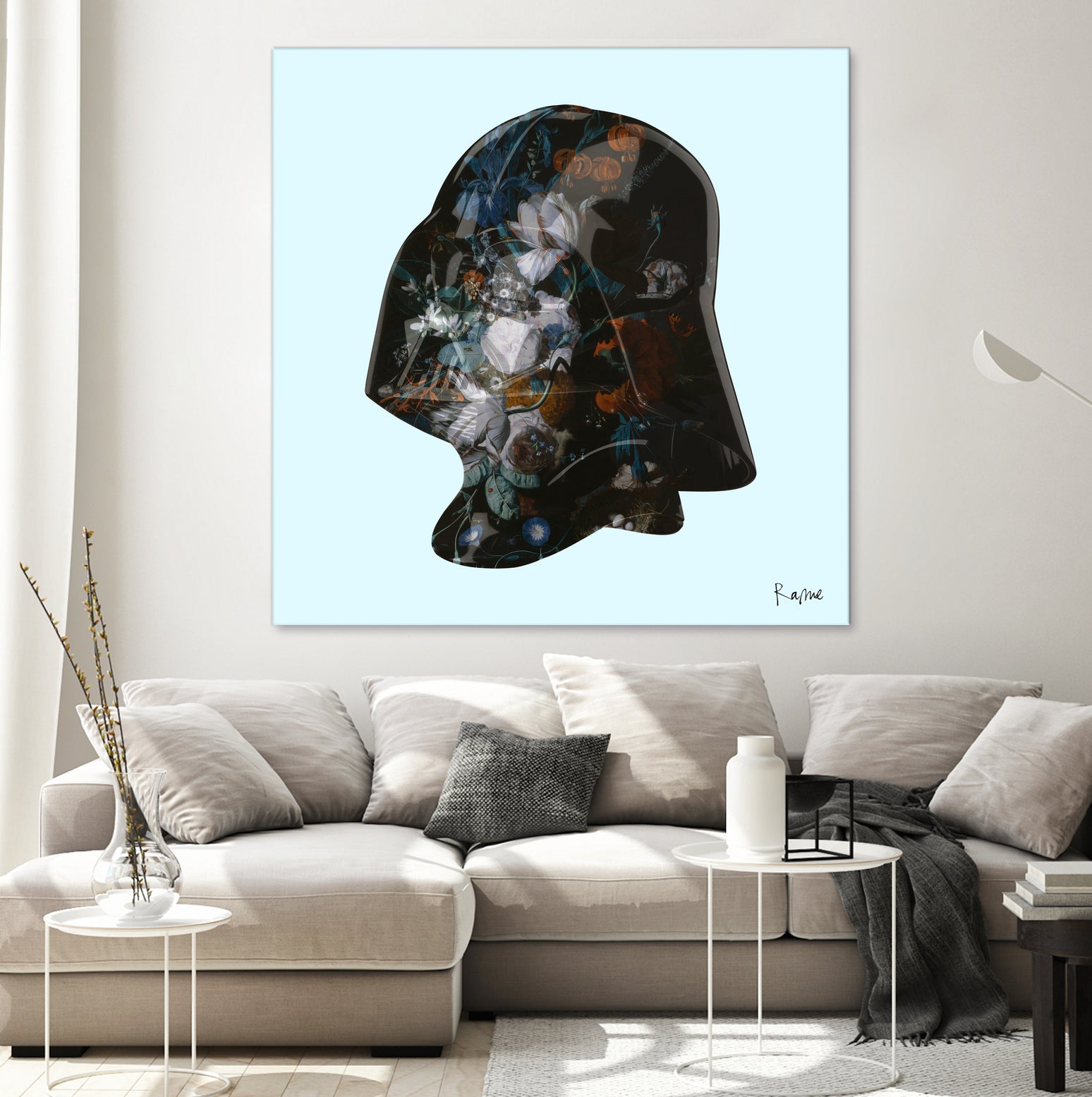 Floral Darth by Caterina Lo Cicero on GIANT ART