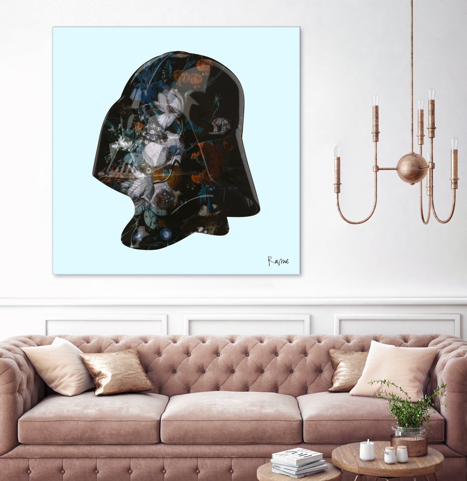 Floral Darth by Caterina Lo Cicero on GIANT ART