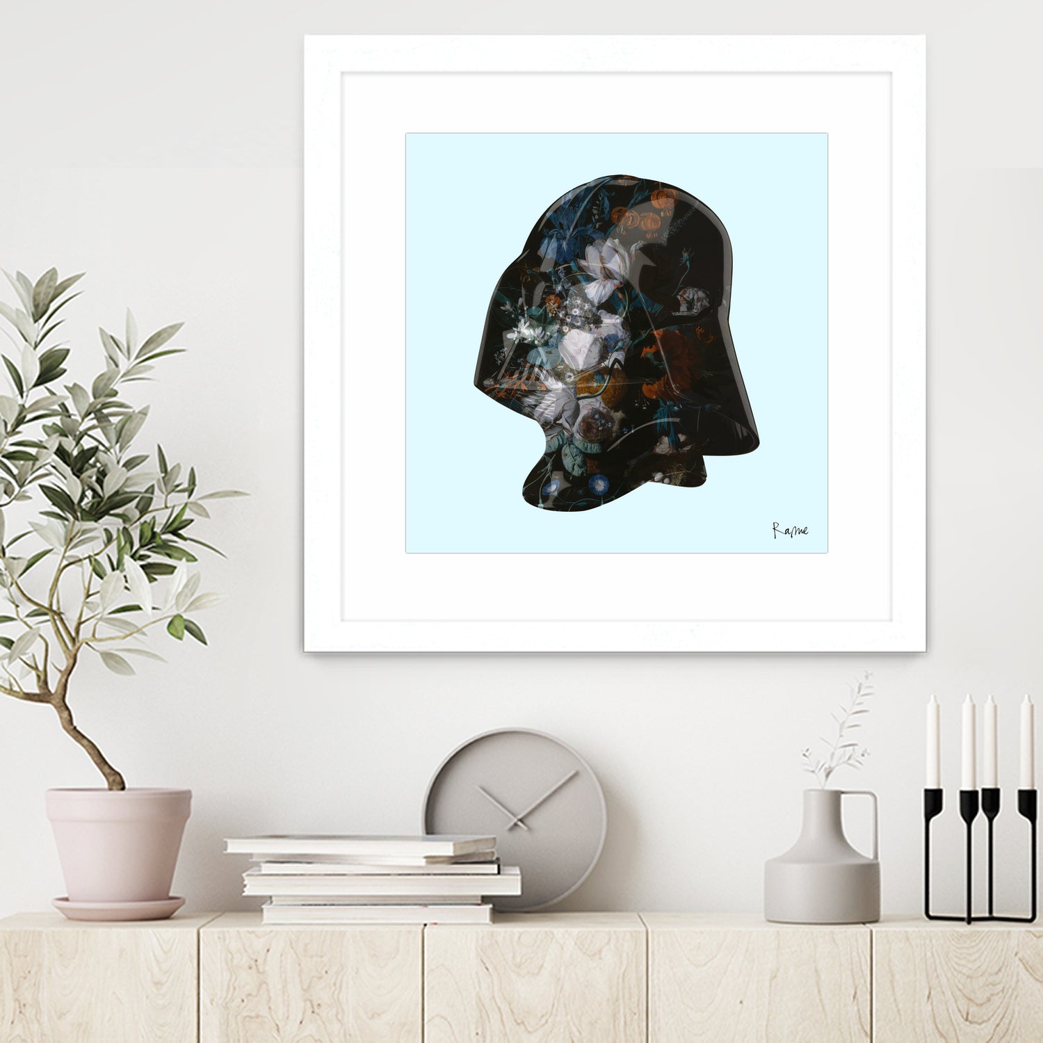 Floral Darth by Caterina Lo Cicero on GIANT ART