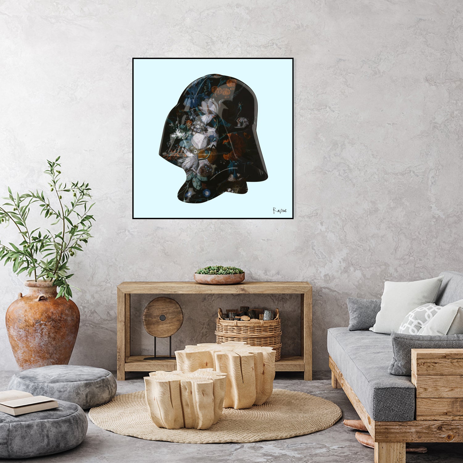 Floral Darth by Caterina Lo Cicero on GIANT ART