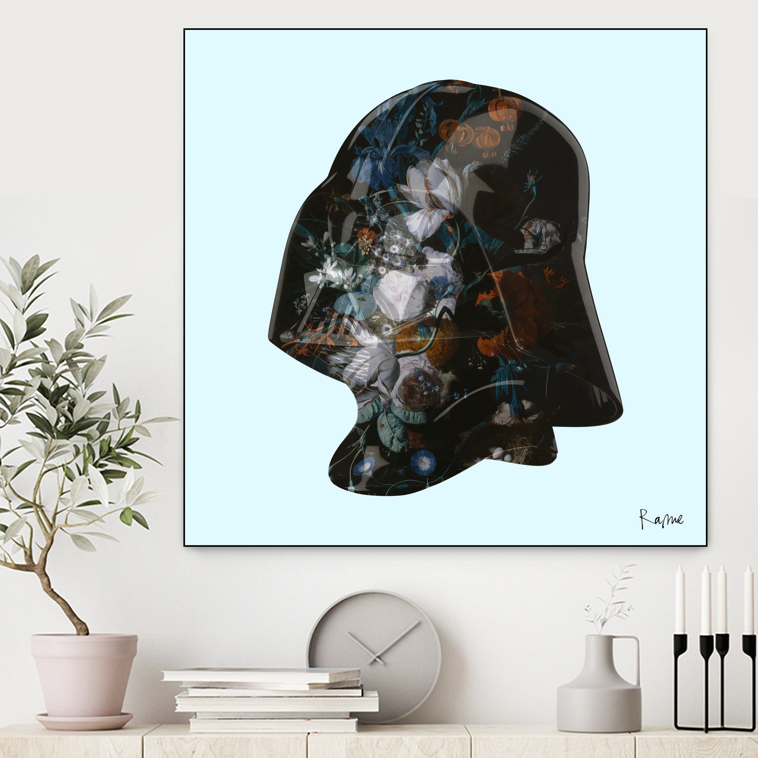 Floral Darth by Caterina Lo Cicero on GIANT ART