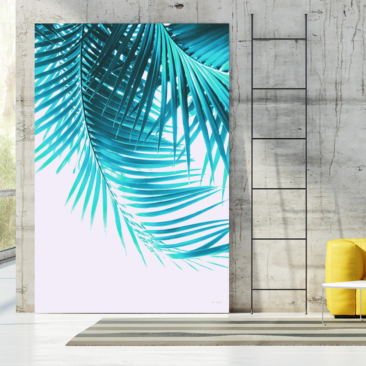 Palm Leaves Turquoise Summer Vibes #1 by Anita's & Bella's Art on GIANT ART