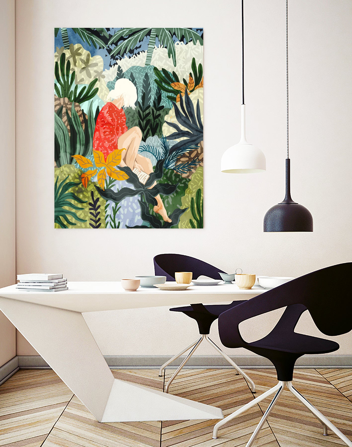 The Distracted Reader by 83 Oranges on GIANT ART - orange digital