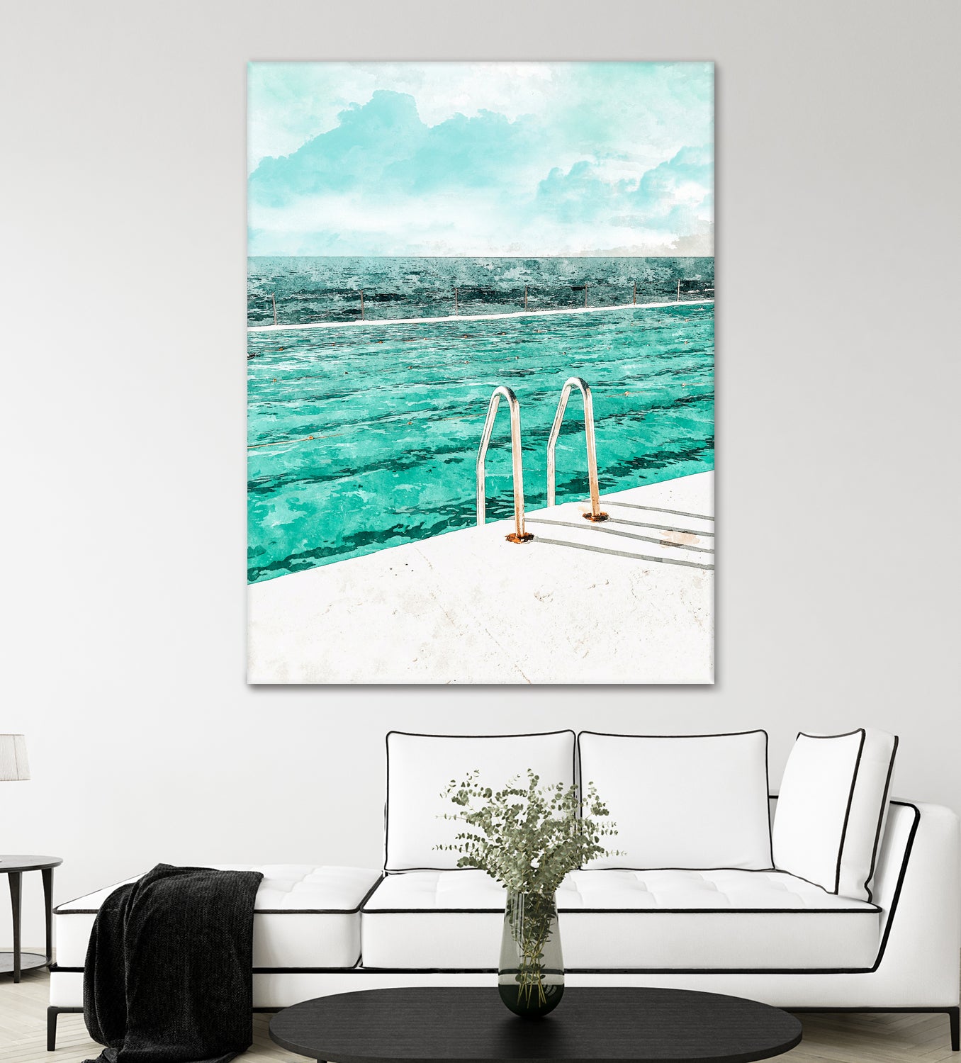 Break Away by 83 Oranges on GIANT ART - bleu digital pool