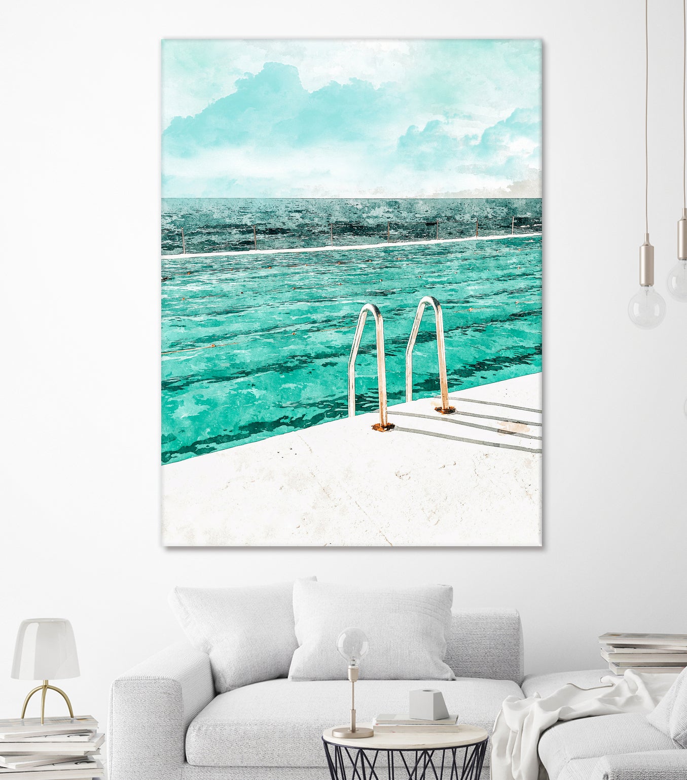 Break Away by 83 Oranges on GIANT ART - bleu digital pool