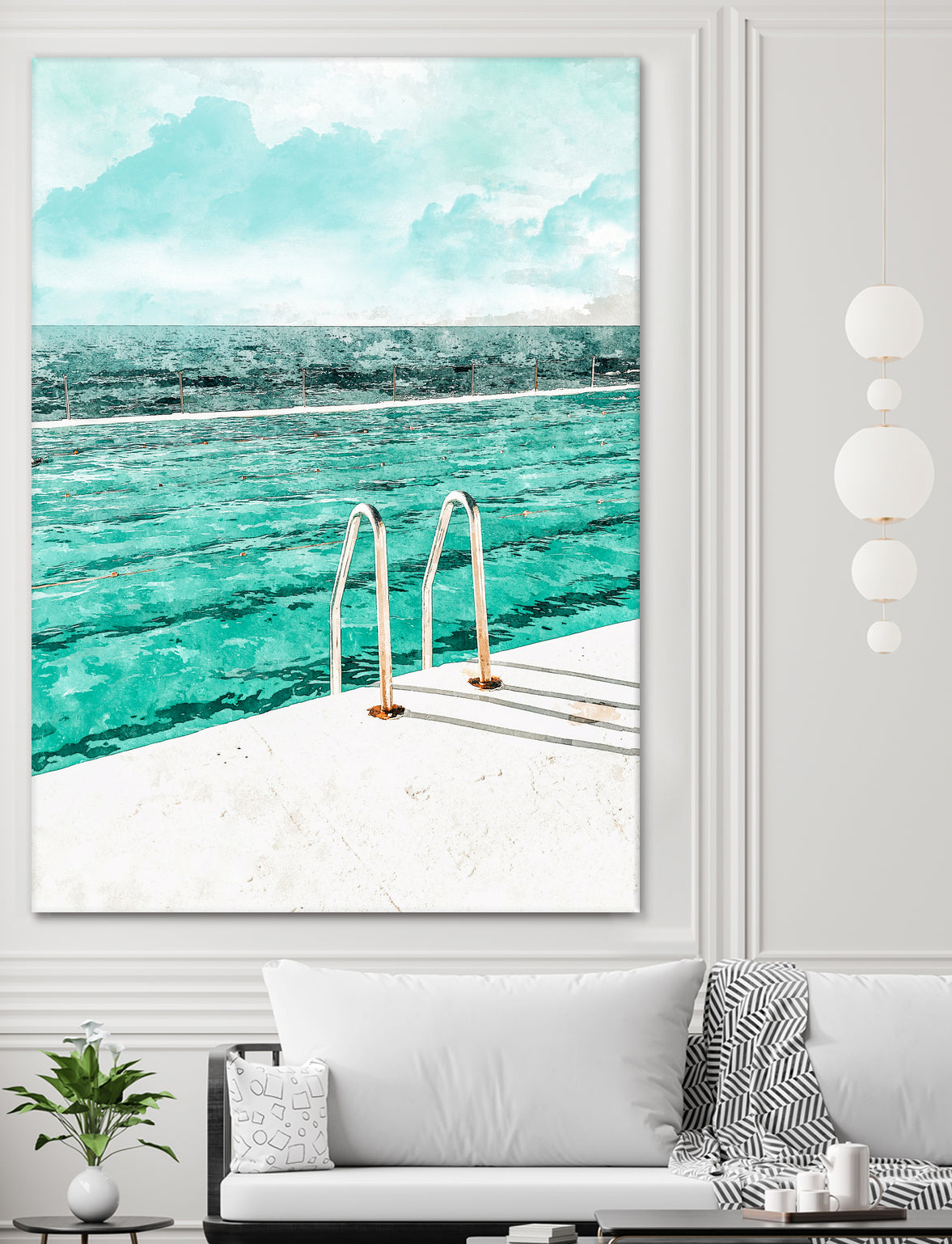 Break Away by 83 Oranges on GIANT ART - bleu digital pool