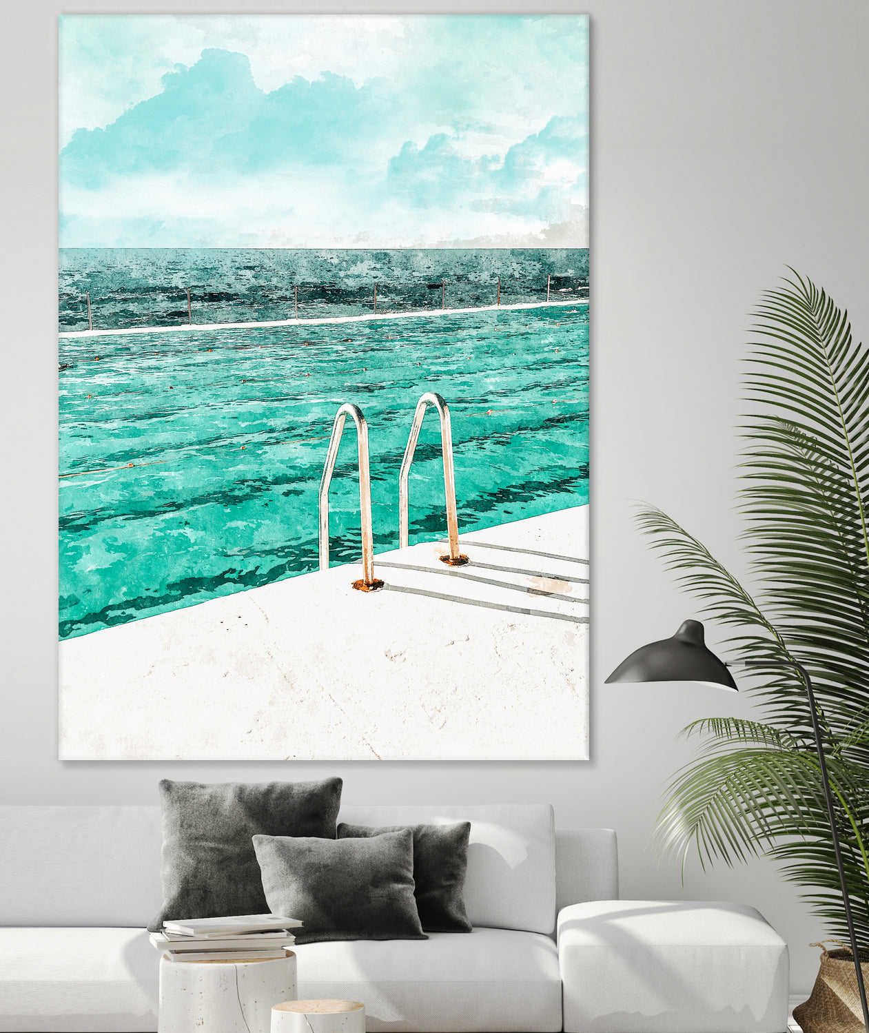 Break Away by 83 Oranges on GIANT ART - bleu digital pool