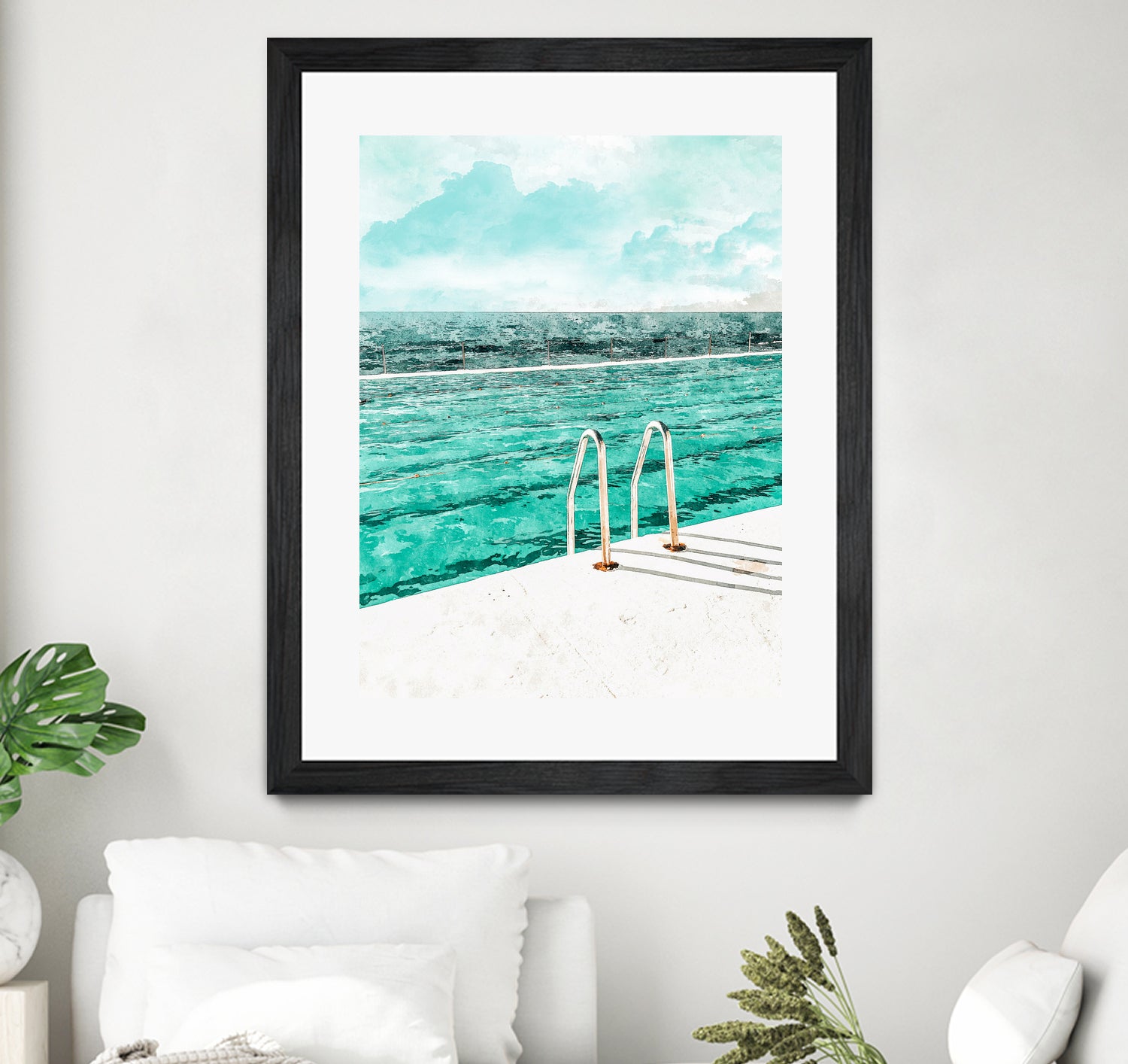 Break Away by 83 Oranges on GIANT ART - bleu digital pool