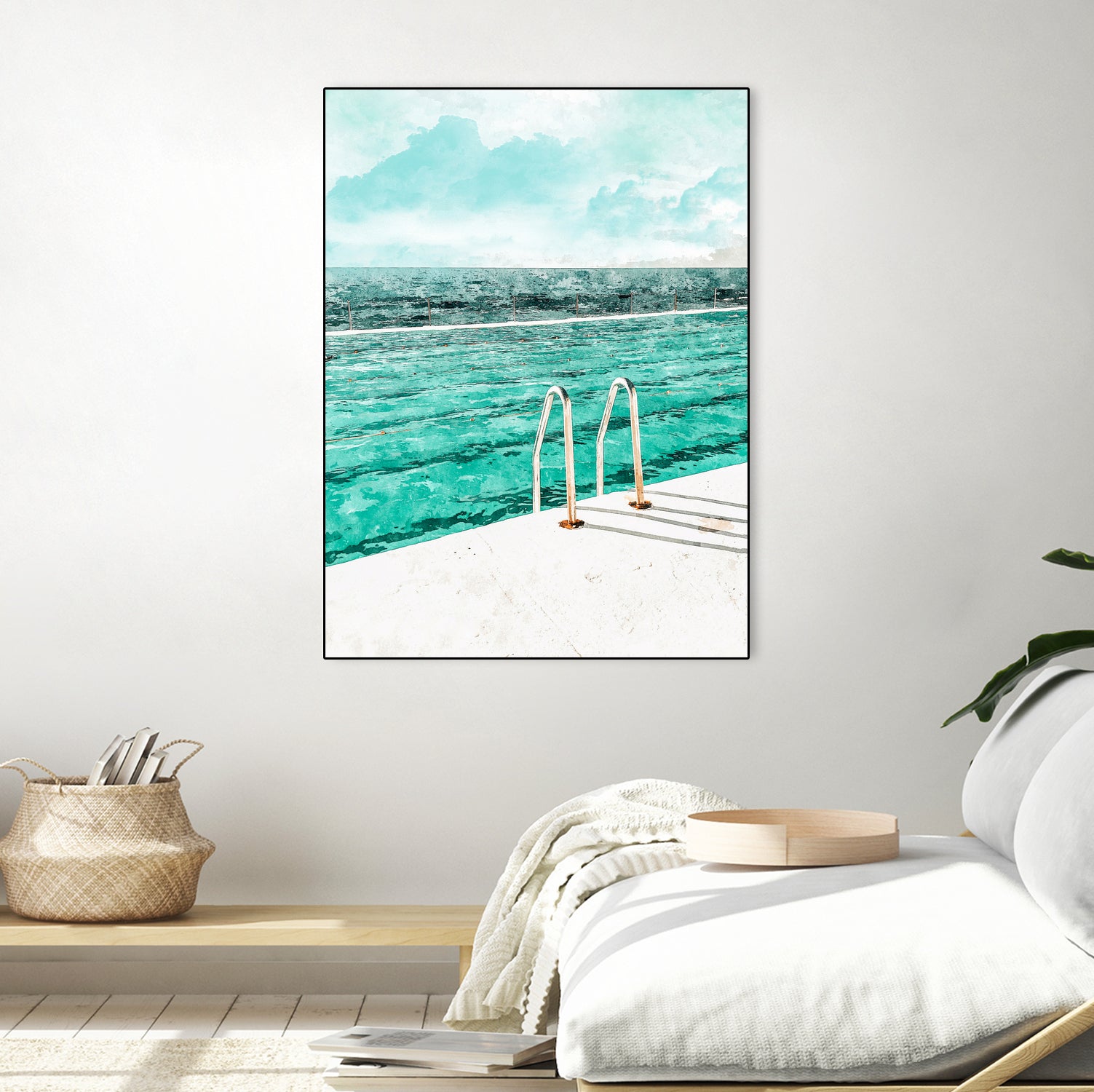 Break Away by 83 Oranges on GIANT ART - bleu digital pool