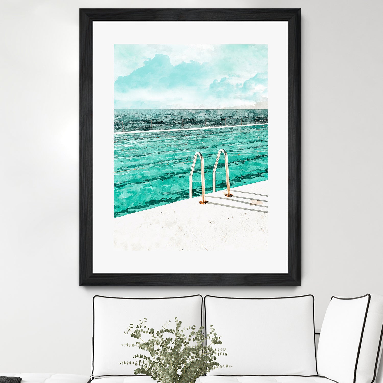 Break Away by 83 Oranges on GIANT ART - bleu digital pool