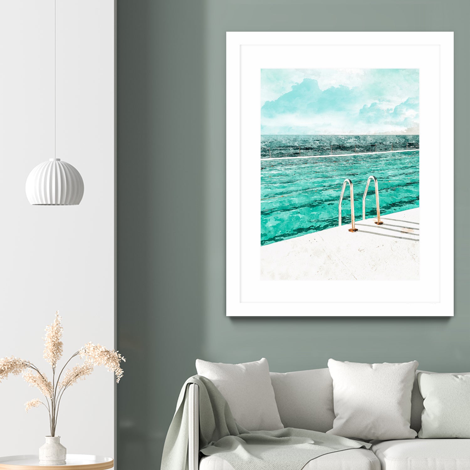 Break Away by 83 Oranges on GIANT ART - bleu digital pool