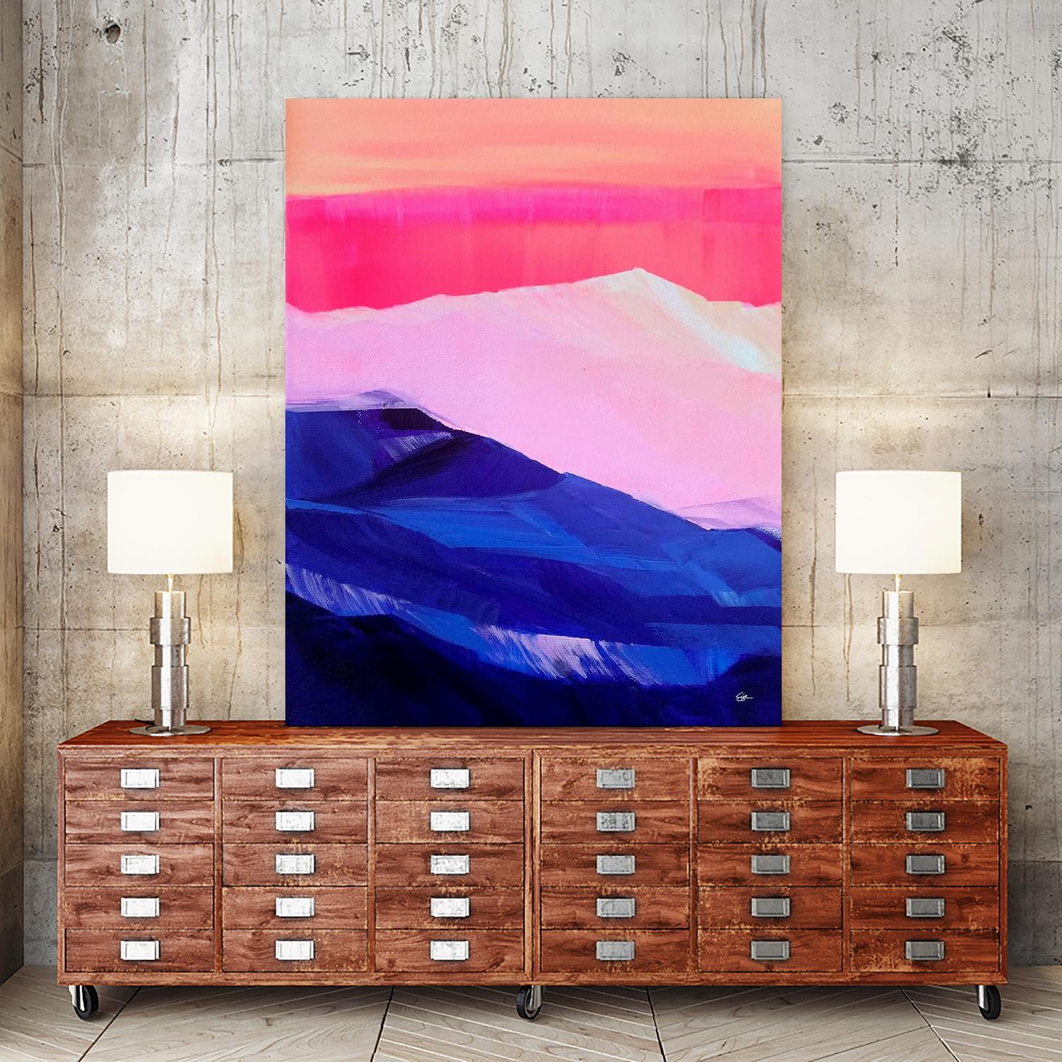 Hot Pink Morning by Sarah Capps on GIANT ART