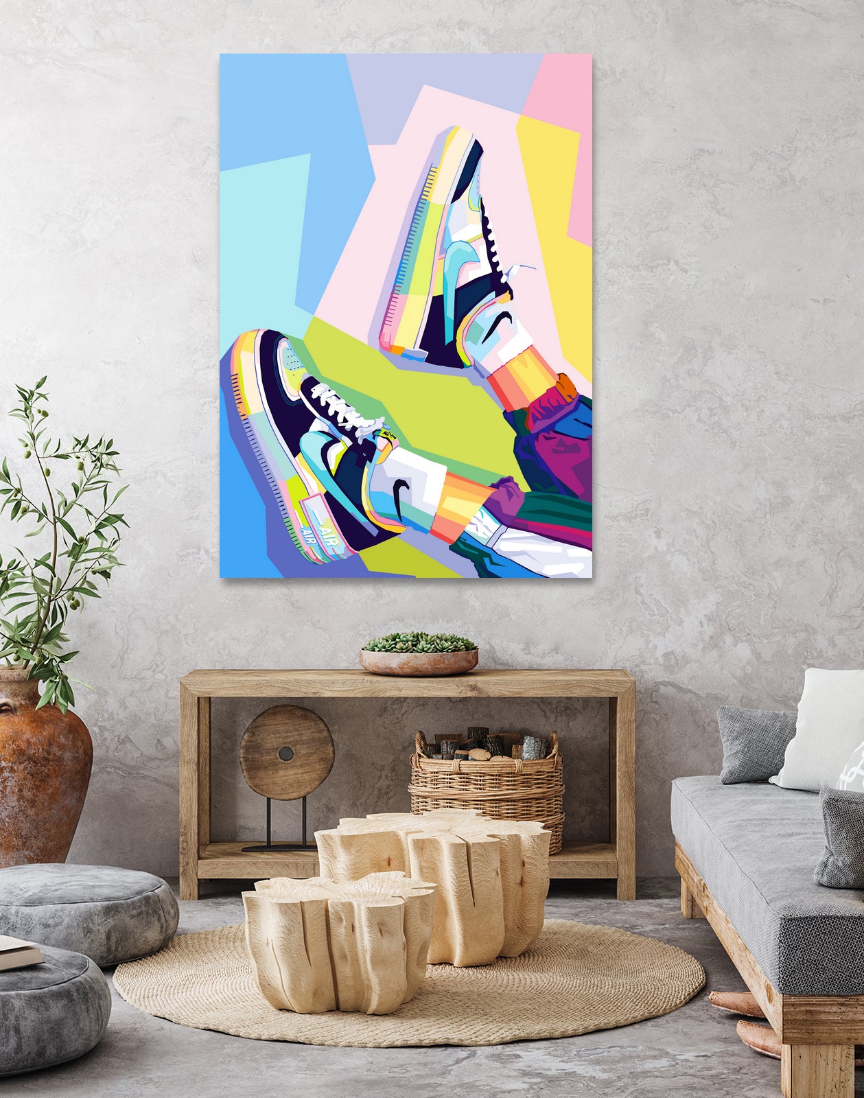 Nike Air Force 1s Pop Art by Noval Purnama on GIANT ART