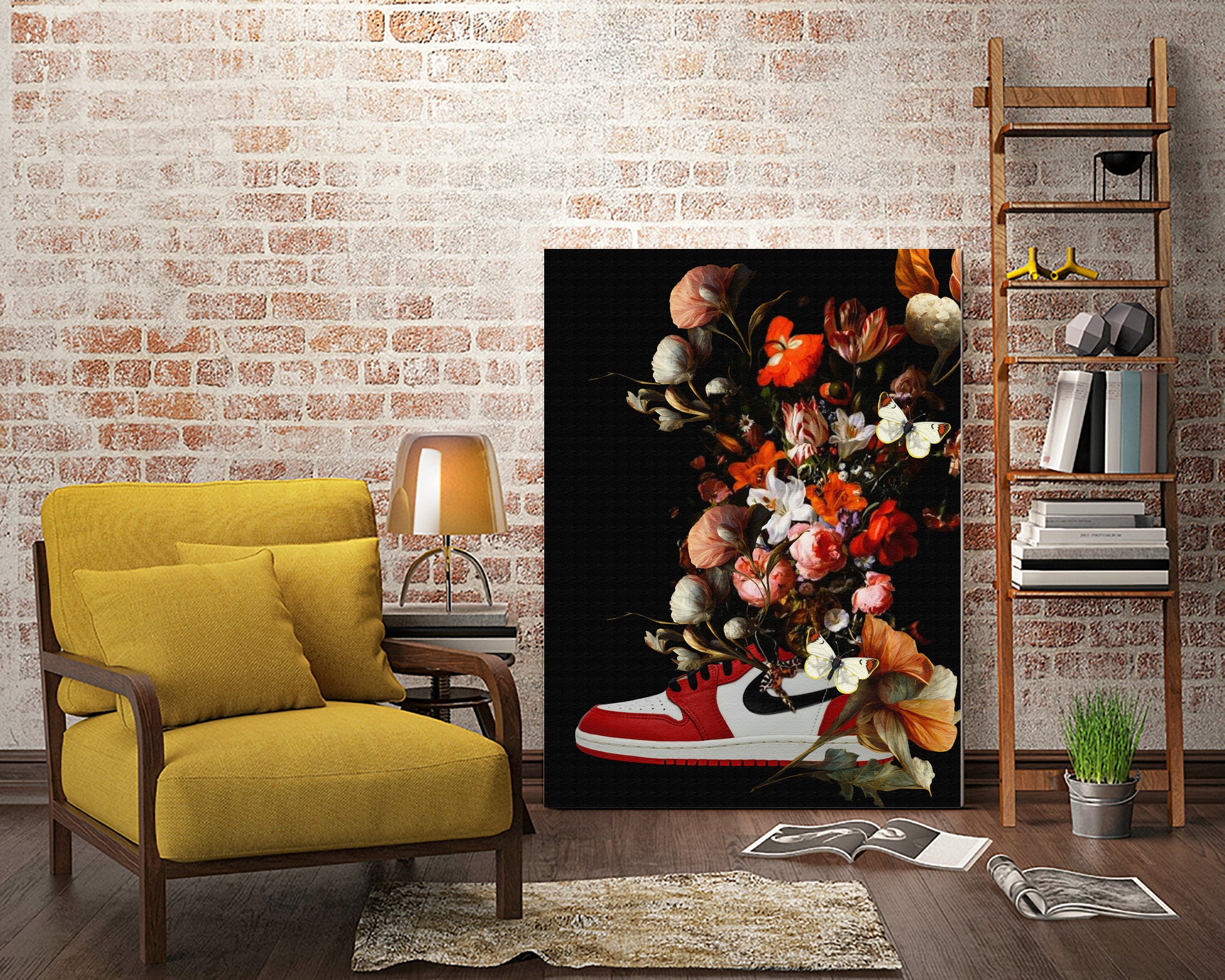 Air Jordan Flowers by Edson Ramos on GIANT ART